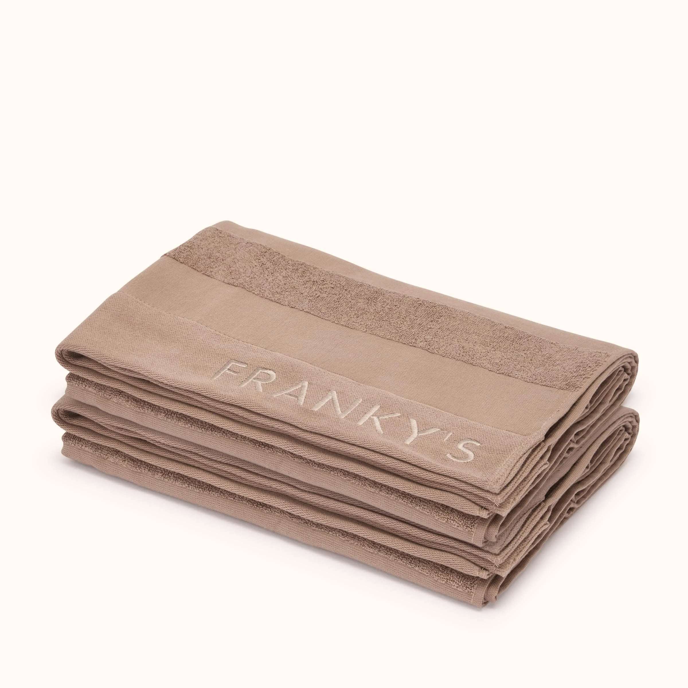 Linea Bath Sheet (Pack of 2) - Taupe