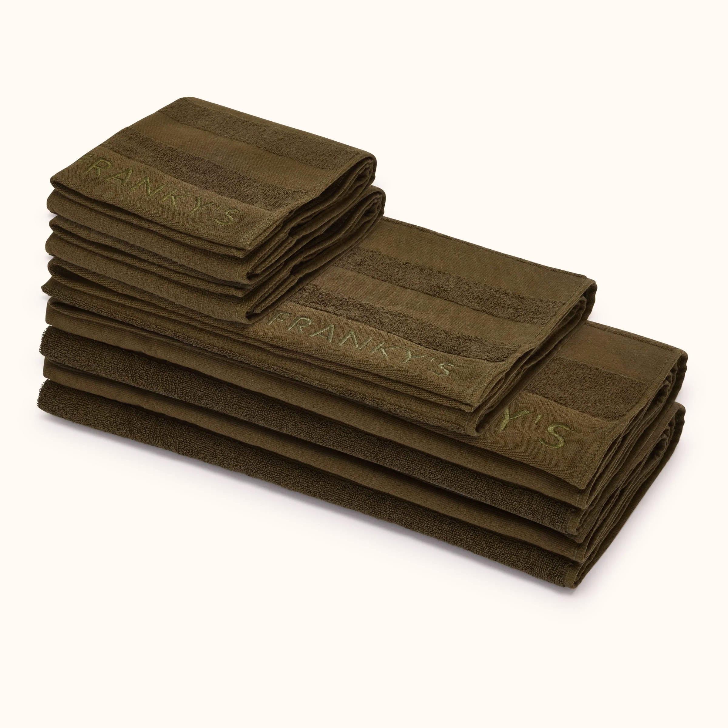 Linea Bath Sheet Set (Pack of 5) - Olive