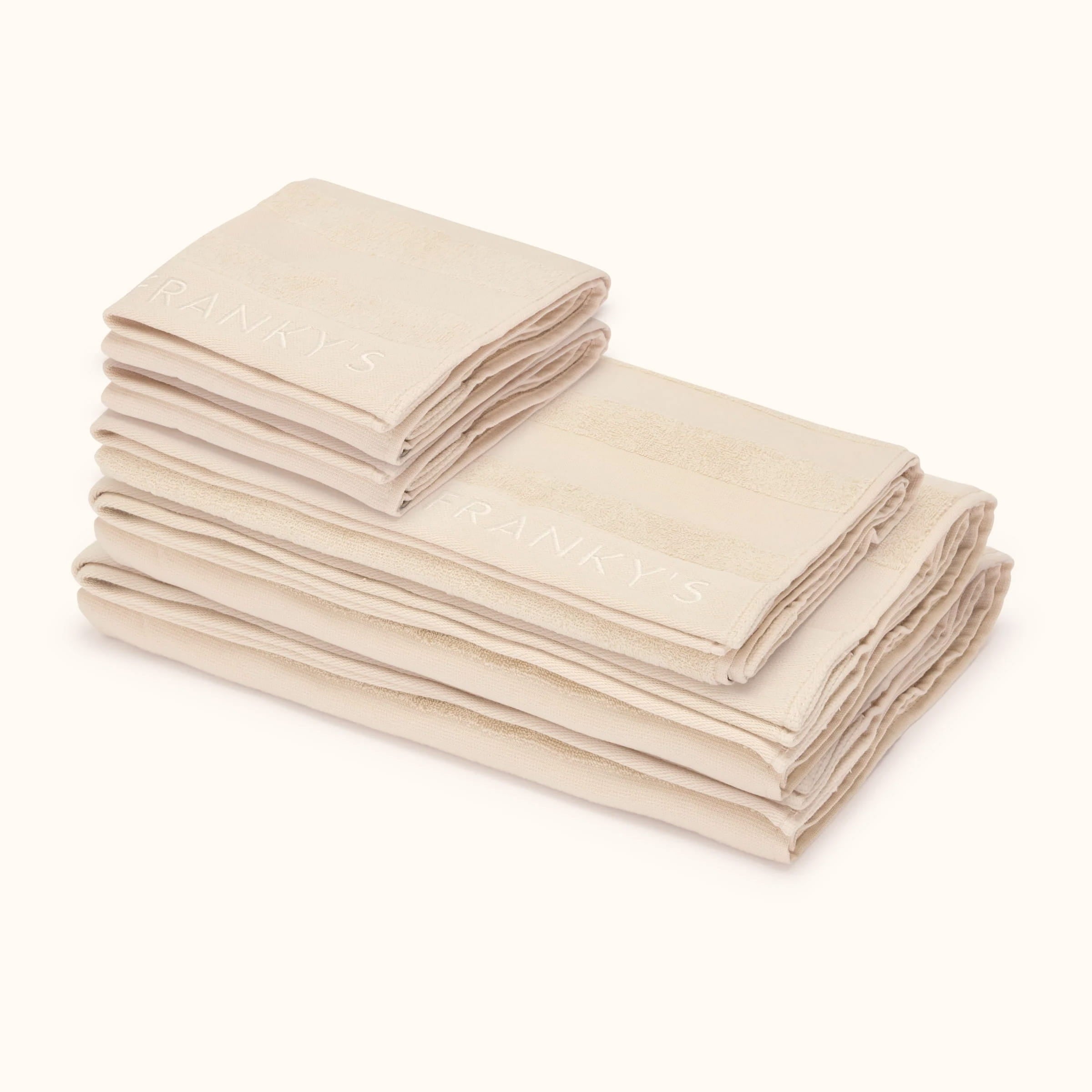 Linea Bath Towel Set (Pack of 5) - Beige