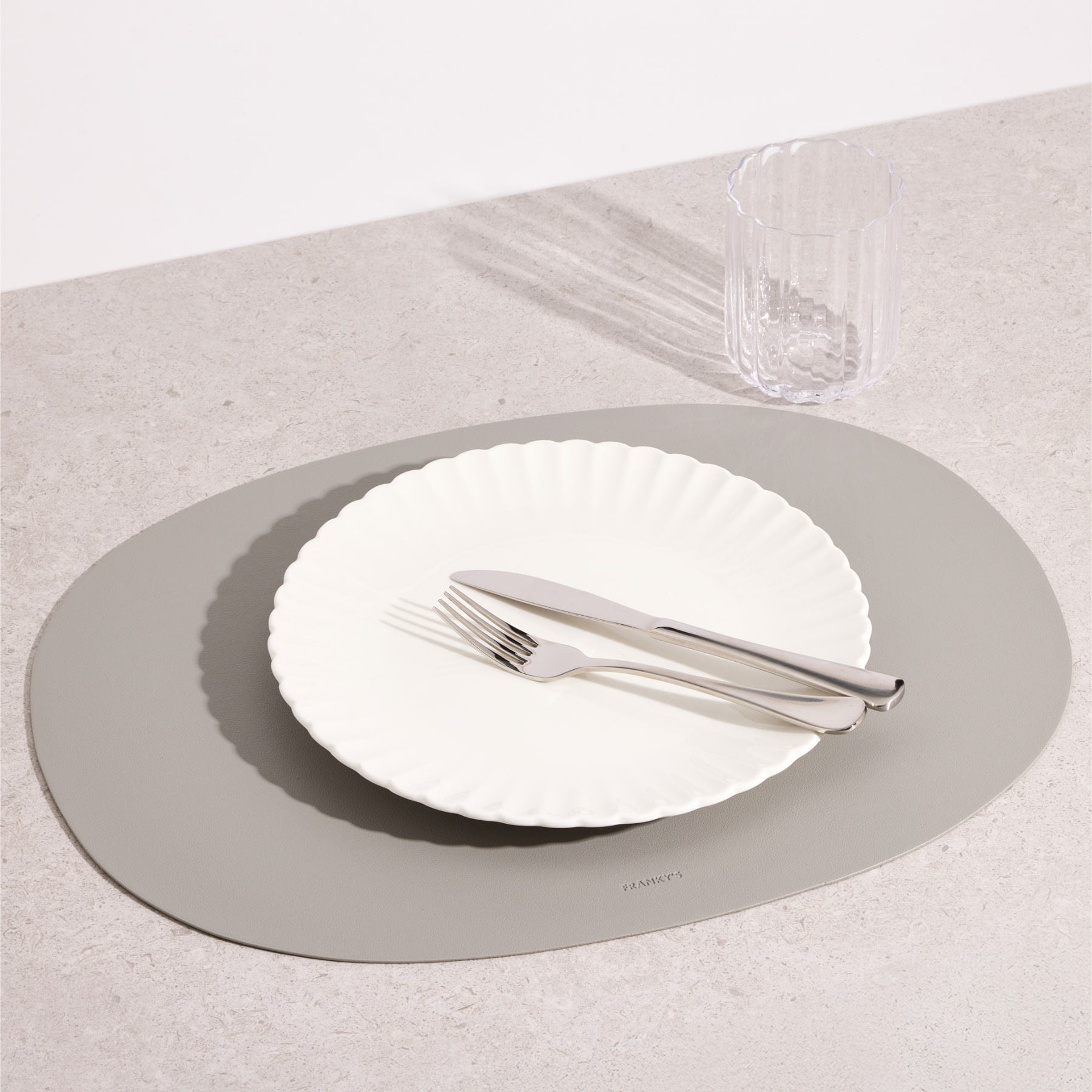 Lorient Grande Pearl Grey Placemat - Buy Placemats Online at FRANKY'S