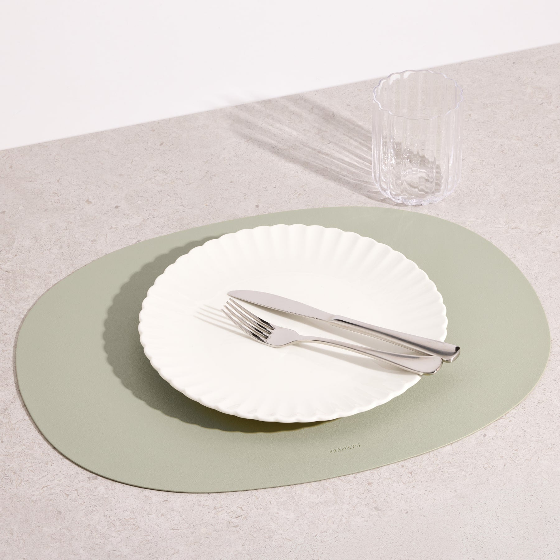Lorient Grande Sage Green Placemat - Buy Placemats Online at FRANKY'S