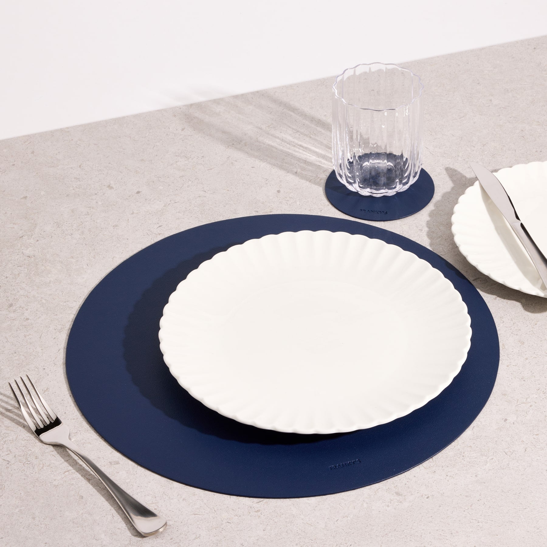 Peru Navy Round Placemat - Buy Placemats Online at FRANKY'S