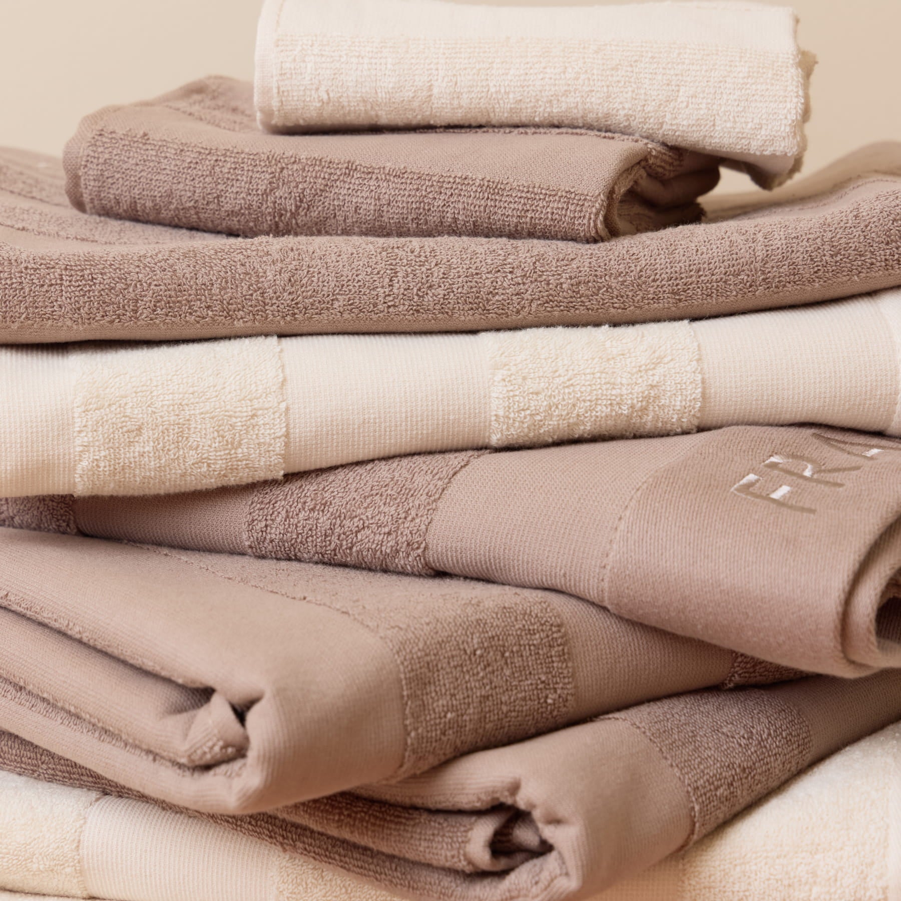 Linea Bath Sheet Set (Pack of 5) - Beige - Buy Bath Sheets Online at FRANKY'S