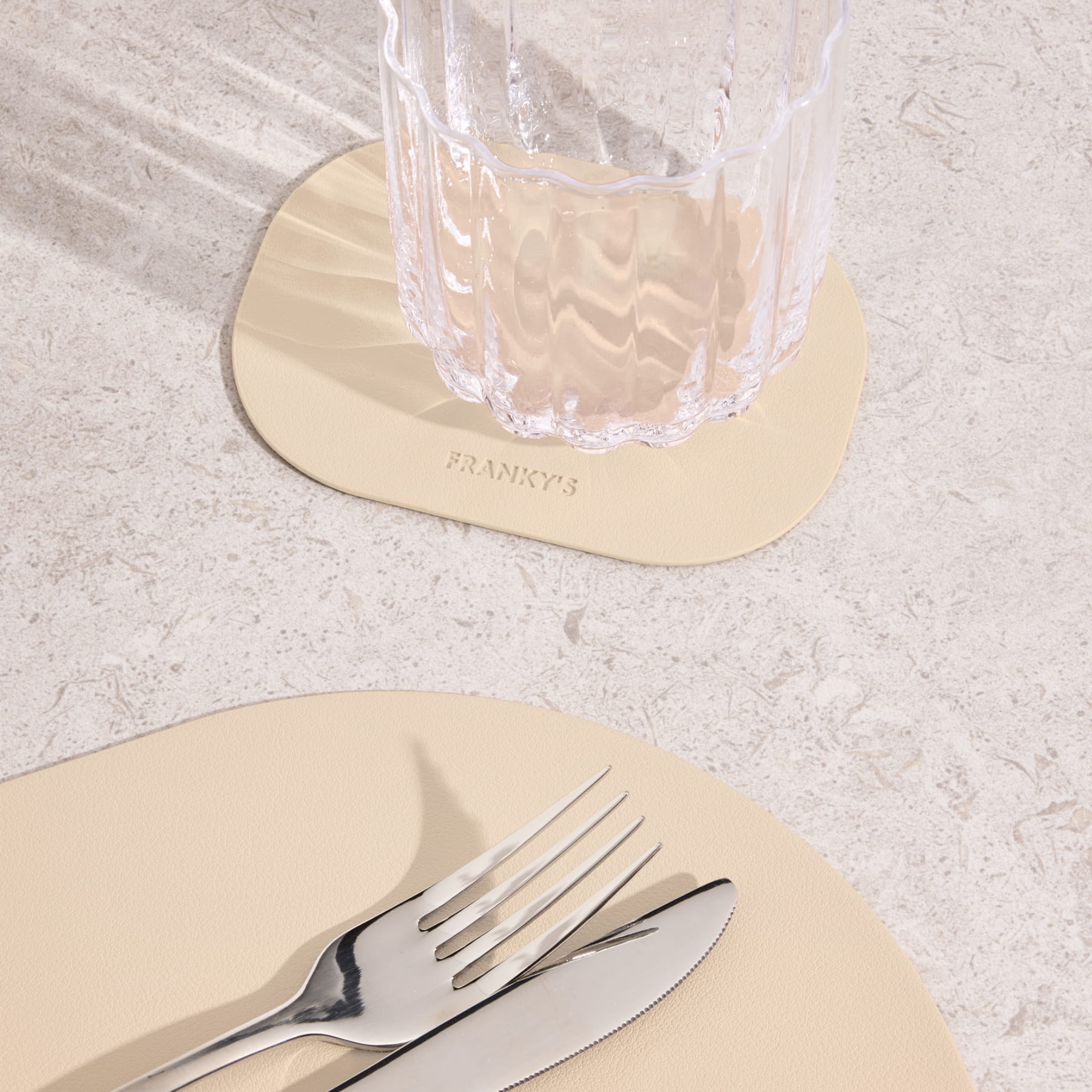 Lorient Coaster Beige - Buy Coasters Online at FRANKY'S