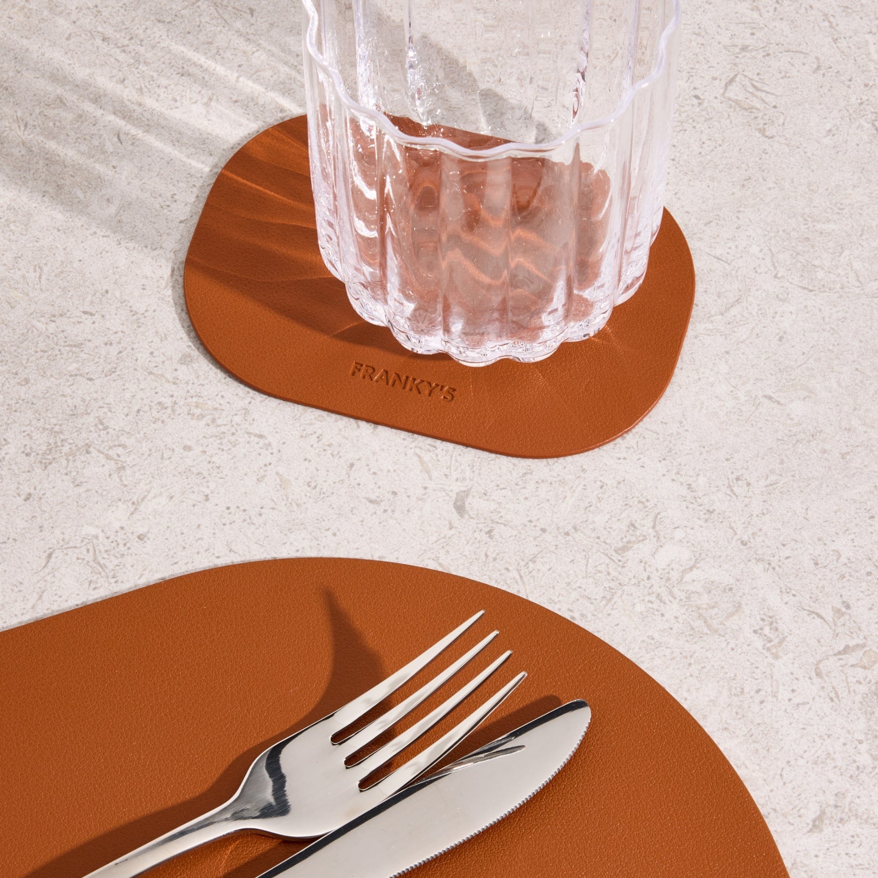 Lorient Brown Coaster - Buy Coasters Online at FRANKY'S