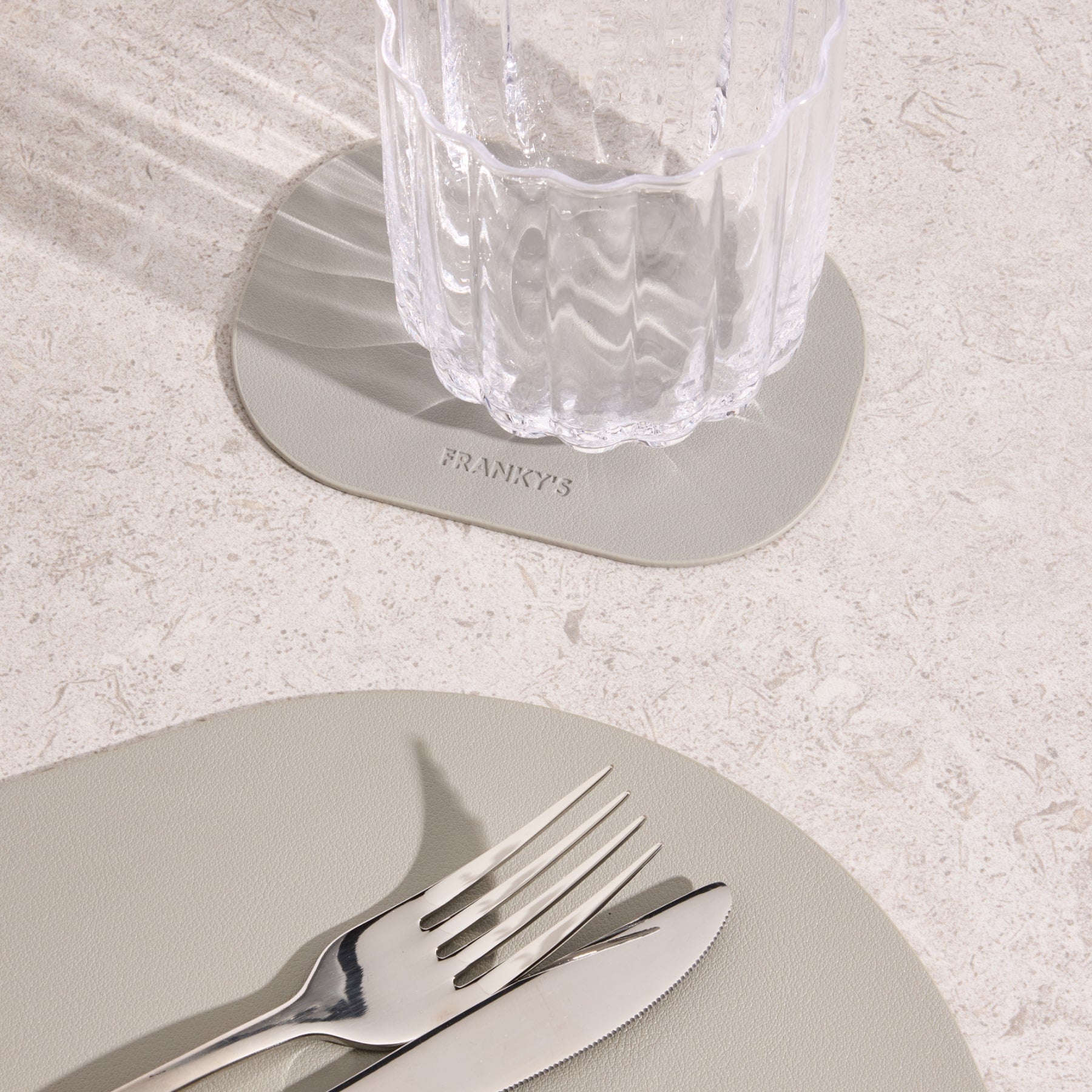 Lorient Pearl Grey Coaster - Buy Coasters Online at FRANKY'S