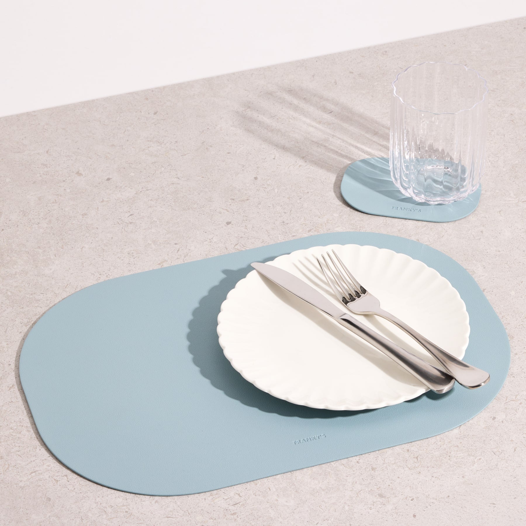 Lorient Placemat in Light Blue - Buy Placemats Online at FRANKY'S
