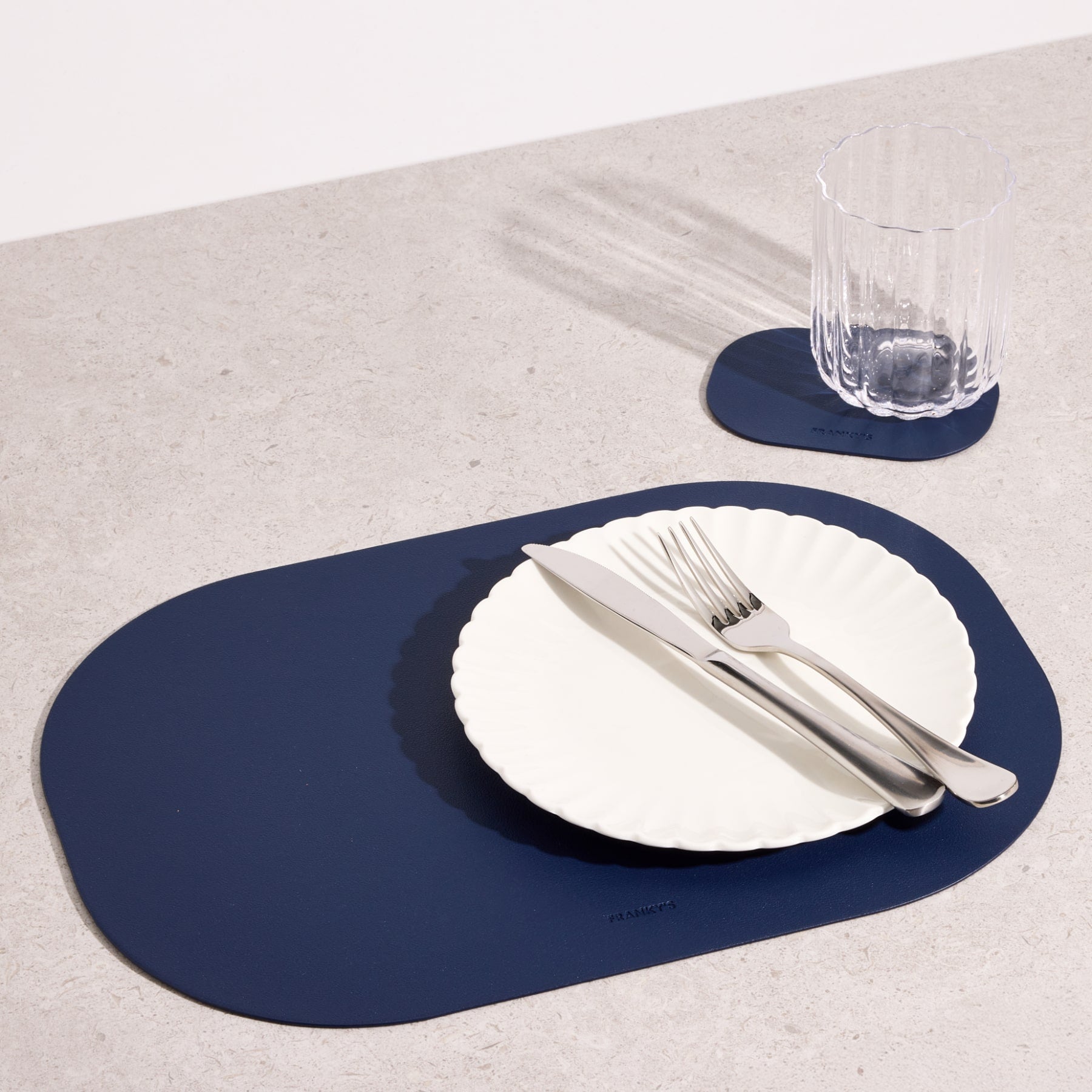 Lorient Placemat in Navy - Buy Placemats Online at FRANKY'S
