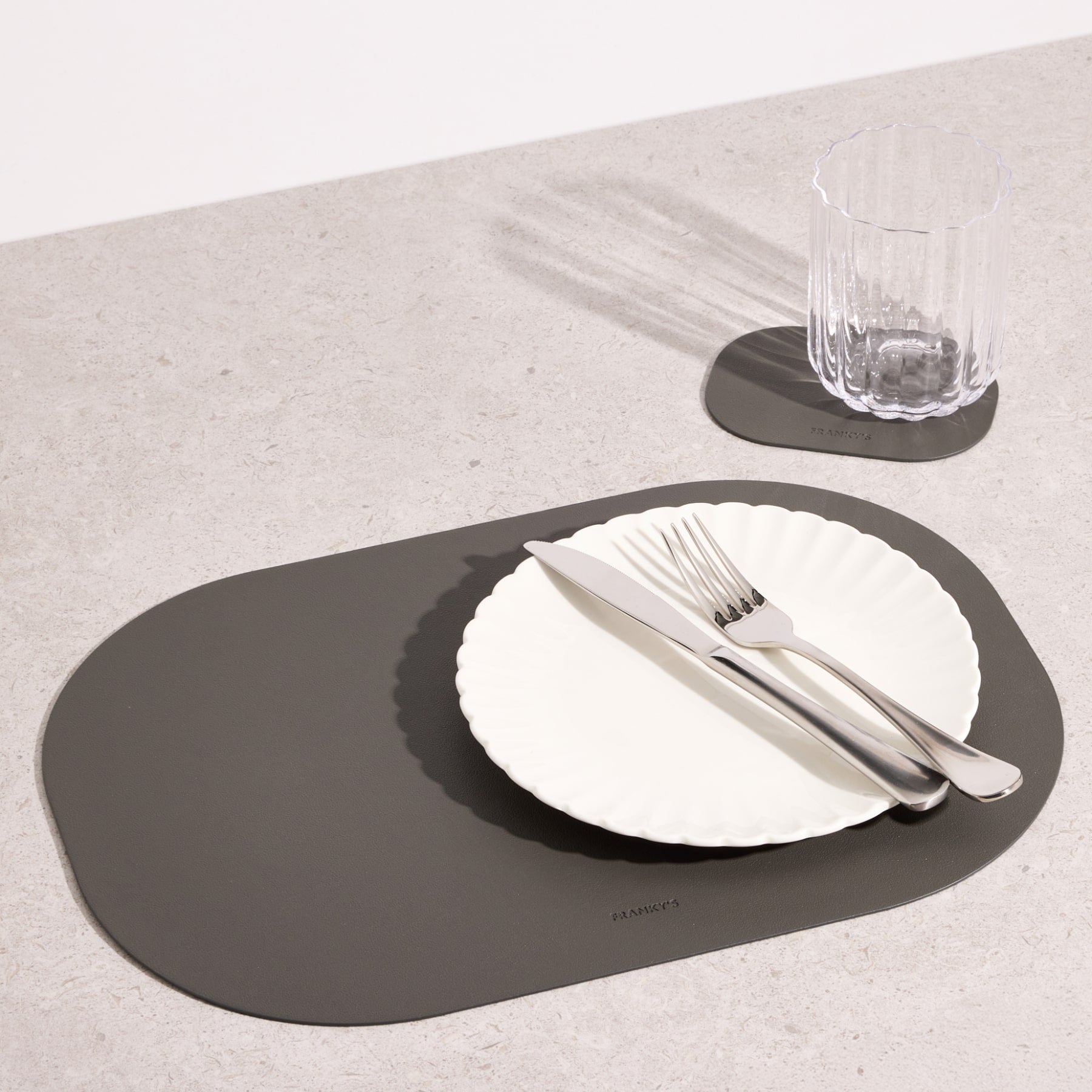 Lorient Placemat in Dark Grey - Buy Placemats Online at FRANKY'S