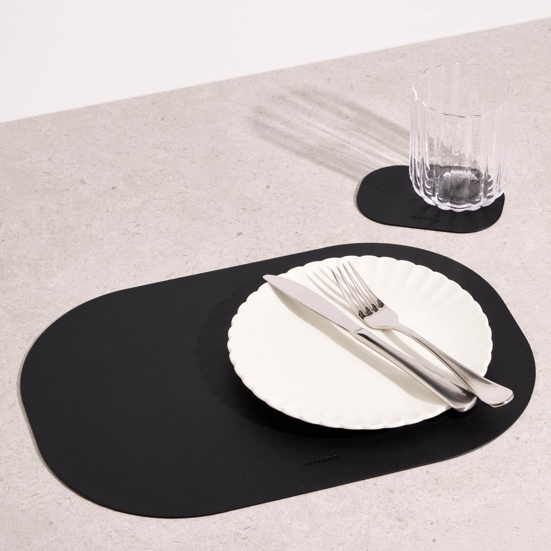 Lorient Placemat in Black - Buy Placemats Online at FRANKY'S