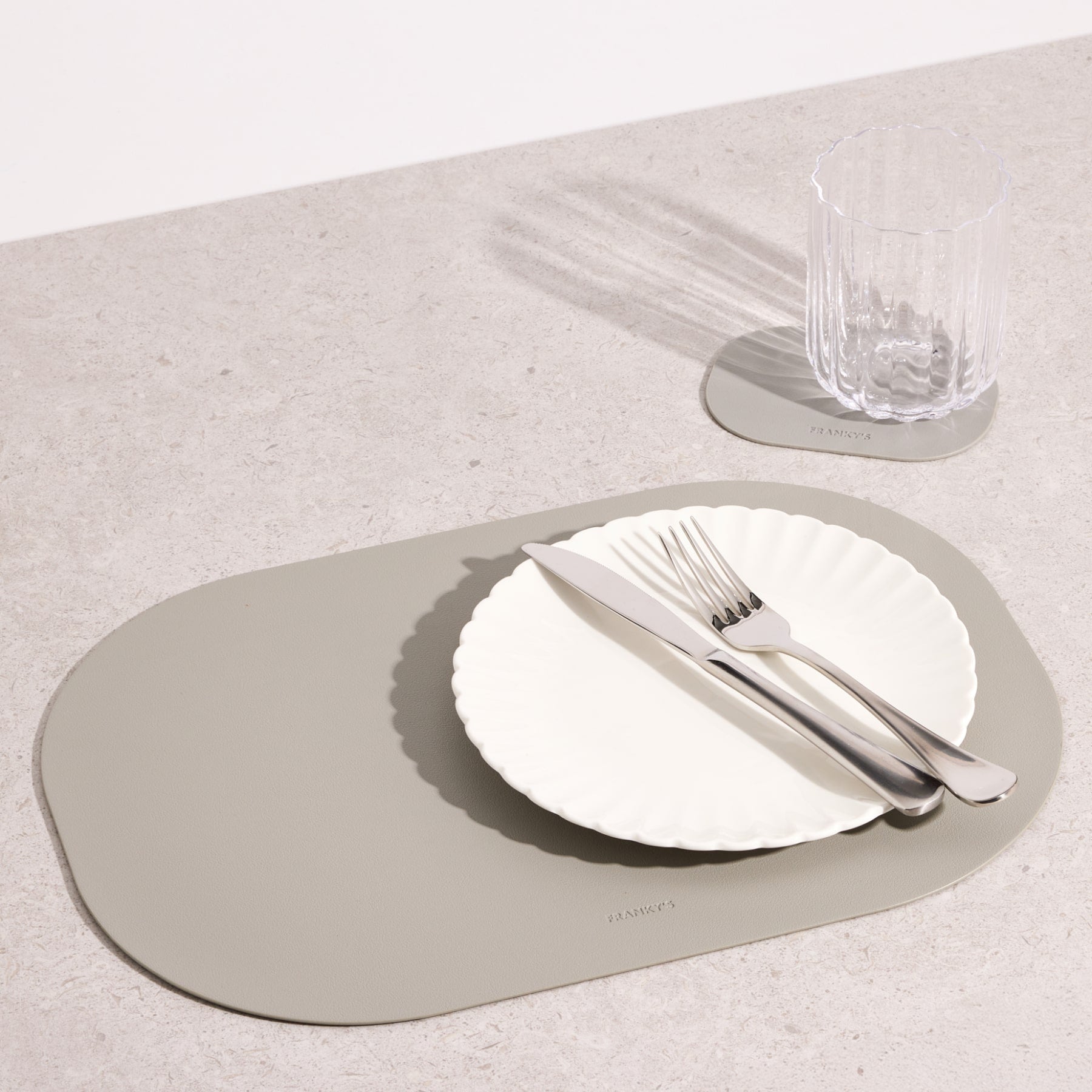 Lorient Placemat in Pearl Grey - Buy Placemats Online at FRANKY'S