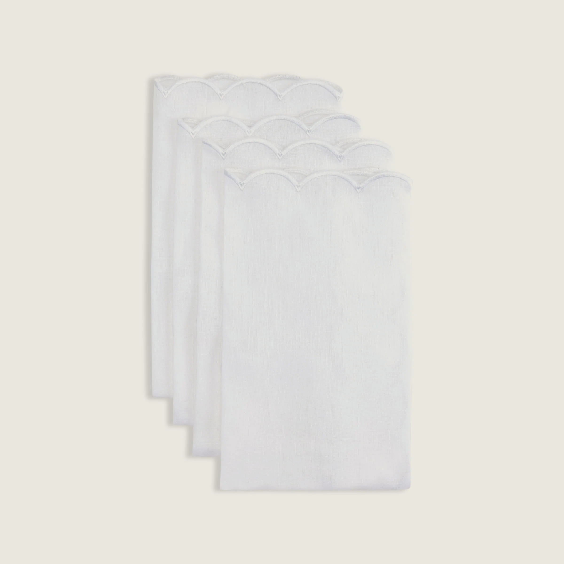 Madrid White Napkins (Set of 4) - Buy Napkins Online at FRANKY'S