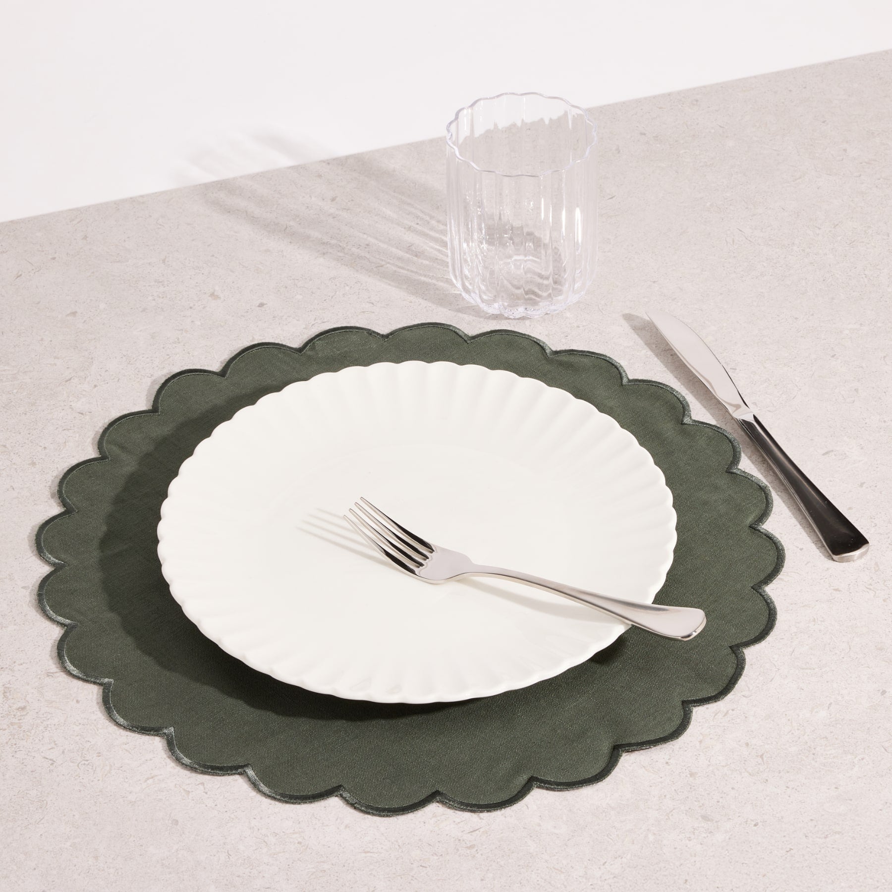 Madrid Forest Green Placemats (Set of 4) - Buy Placemats Online at FRANKY'S