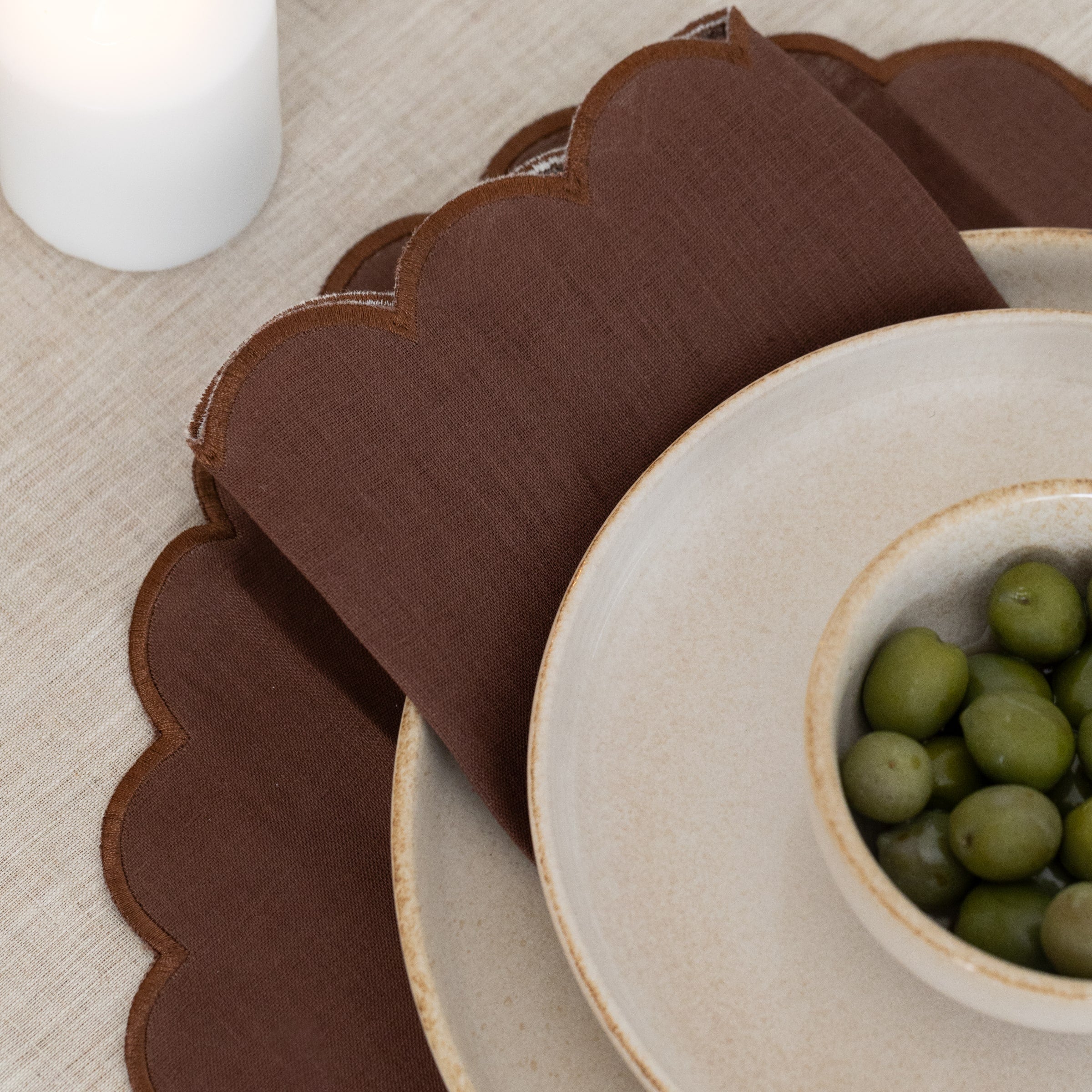 Madrid Placemats (Set of 4) Sage Green - Buy Placemats Online at FRANKY'S