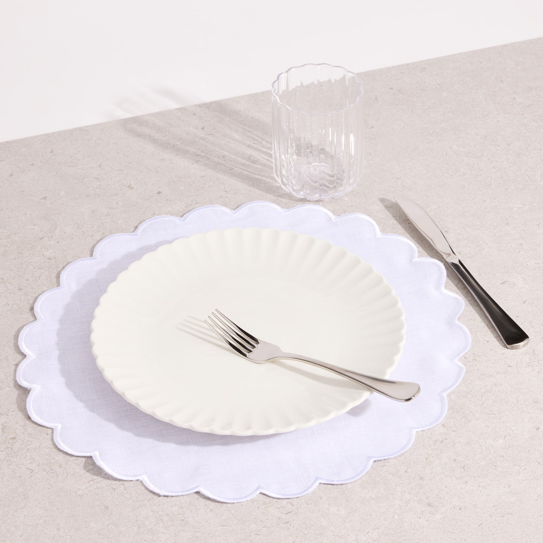 Madrid White Placemats (Set of 4) - Buy Placemats Online at FRANKY'S