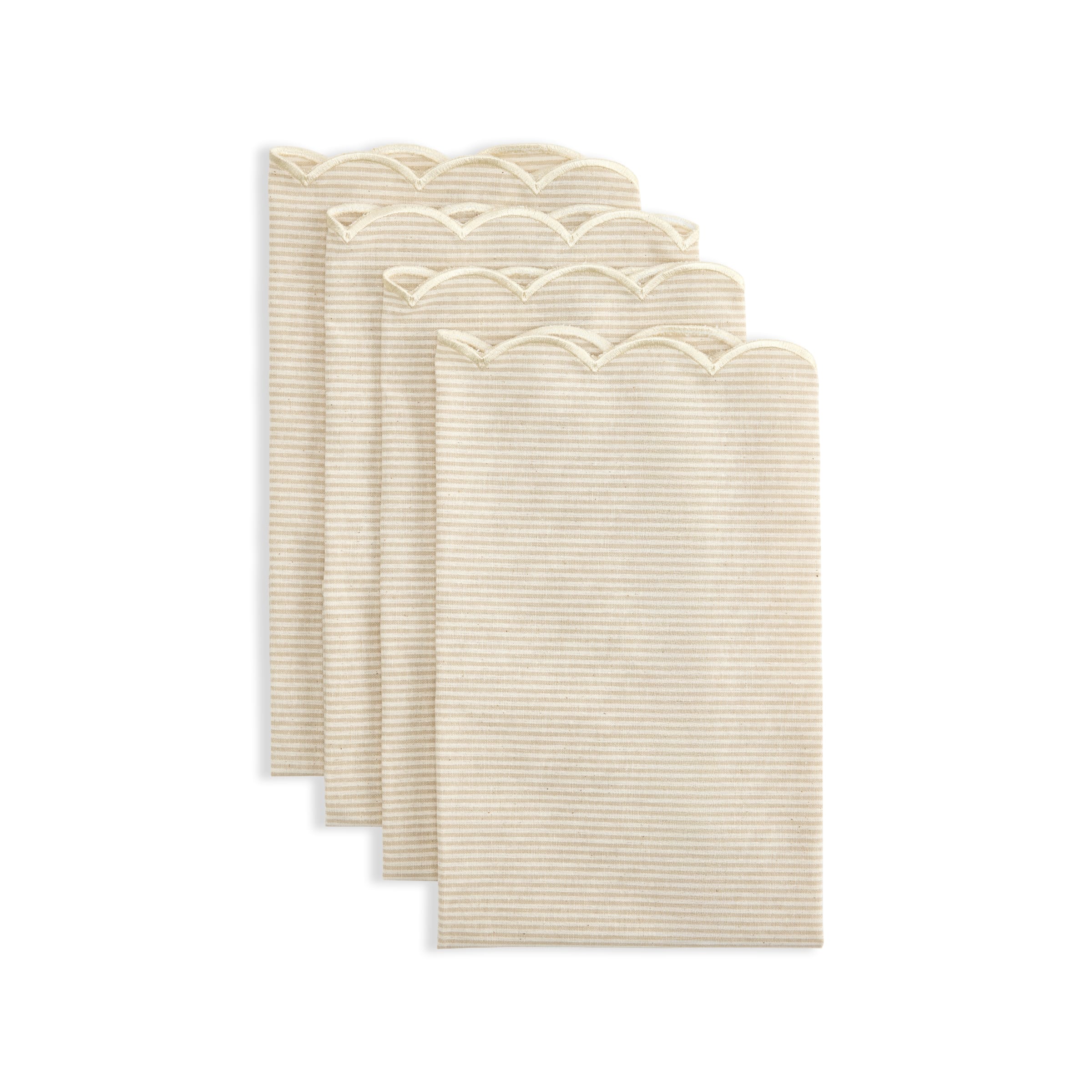 Marbella Stripe Nude Napkins (Set of 4) - Buy Napkins Online at FRANKY'S