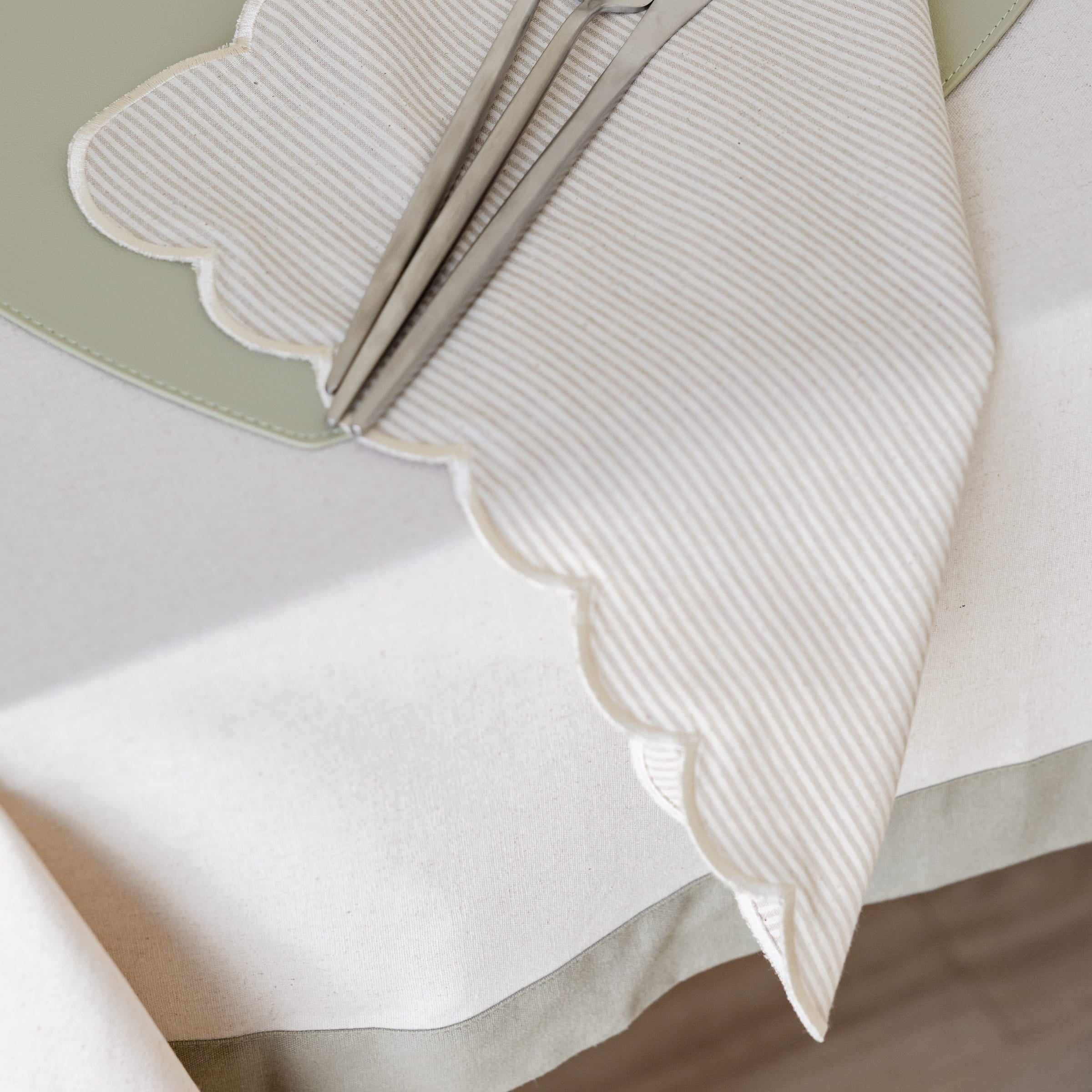 Messina Linen Tablecloth Azure - Buy Tablecloths Online at FRANKY'S