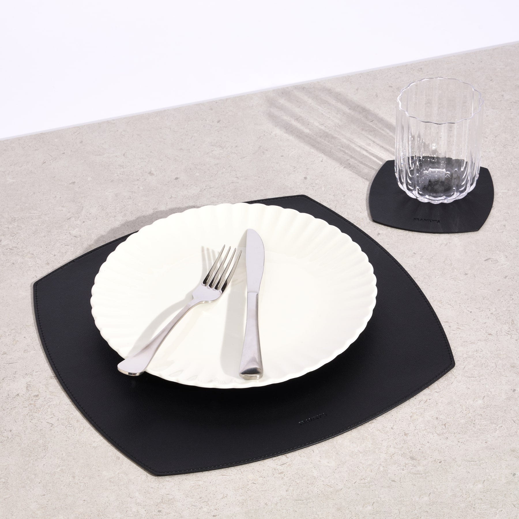 Milan Placemat in Black - Buy Placemats Online at FRANKY'S