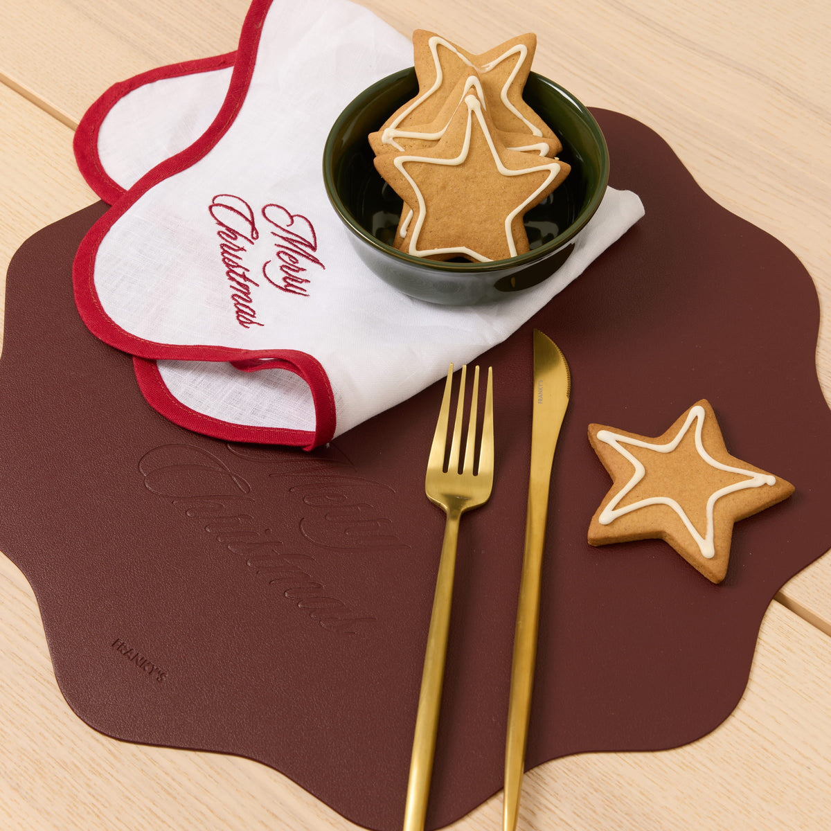 North Pole Placemat - Merry Christmas Wine - Buy Placemats Online at FRANKY'S