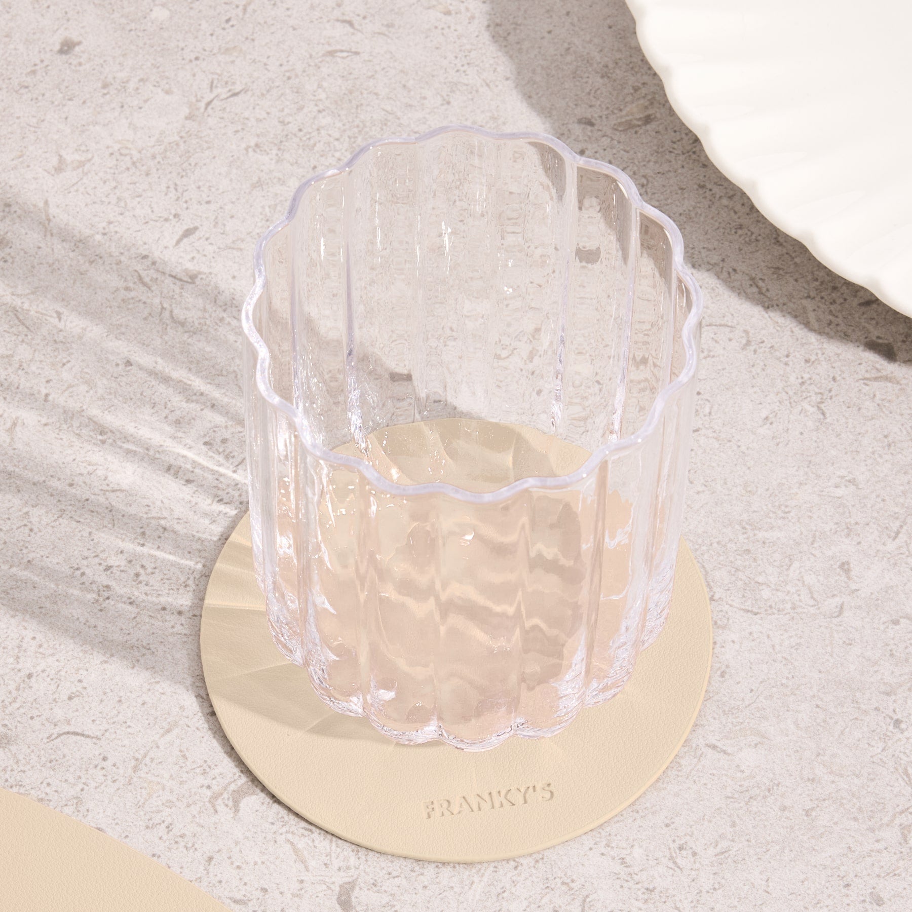 Peru Round Coaster in Beige - Buy Coasters Online at FRANKY'S