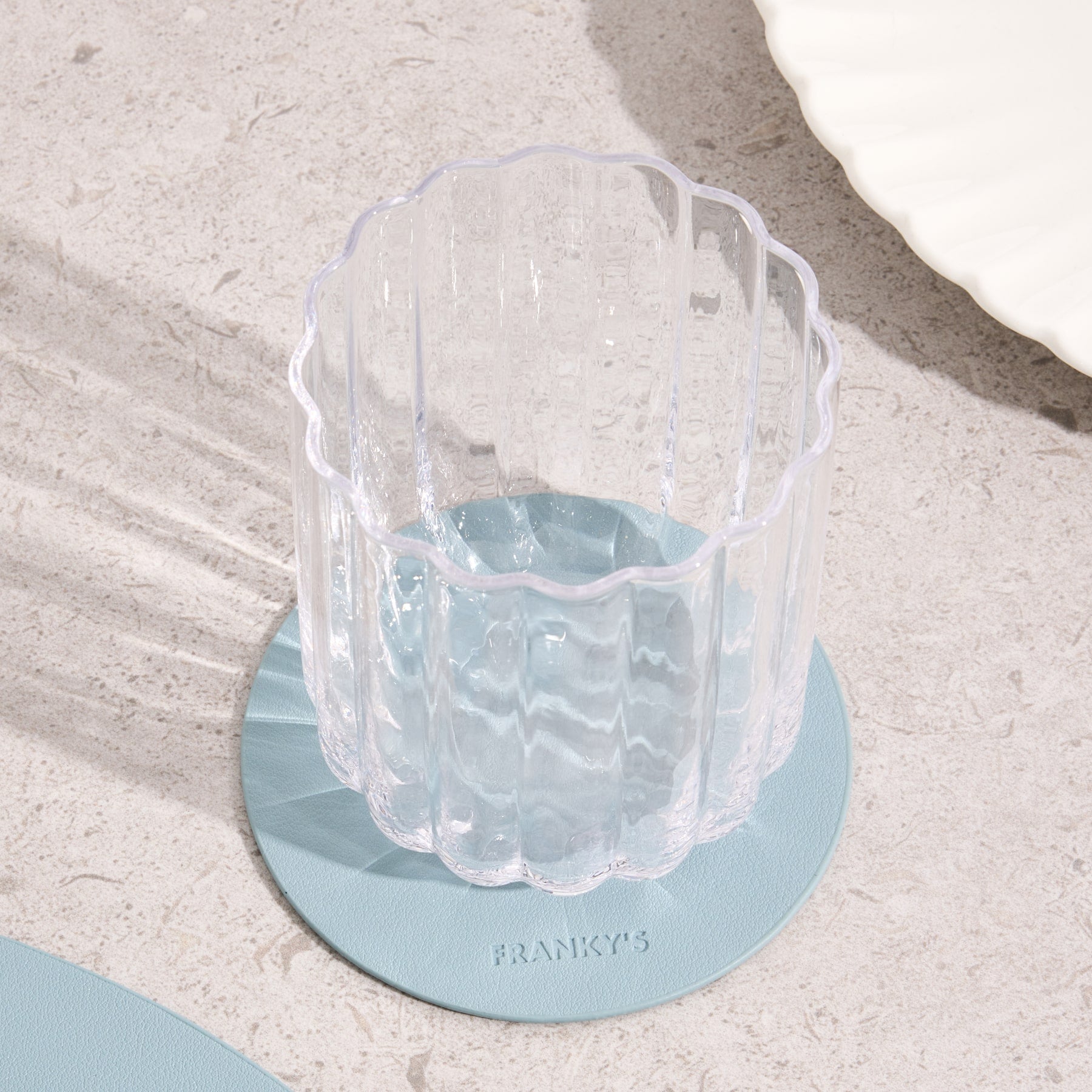 Peru Light Blue Round Coaster - Buy Coasters Online at FRANKY'S