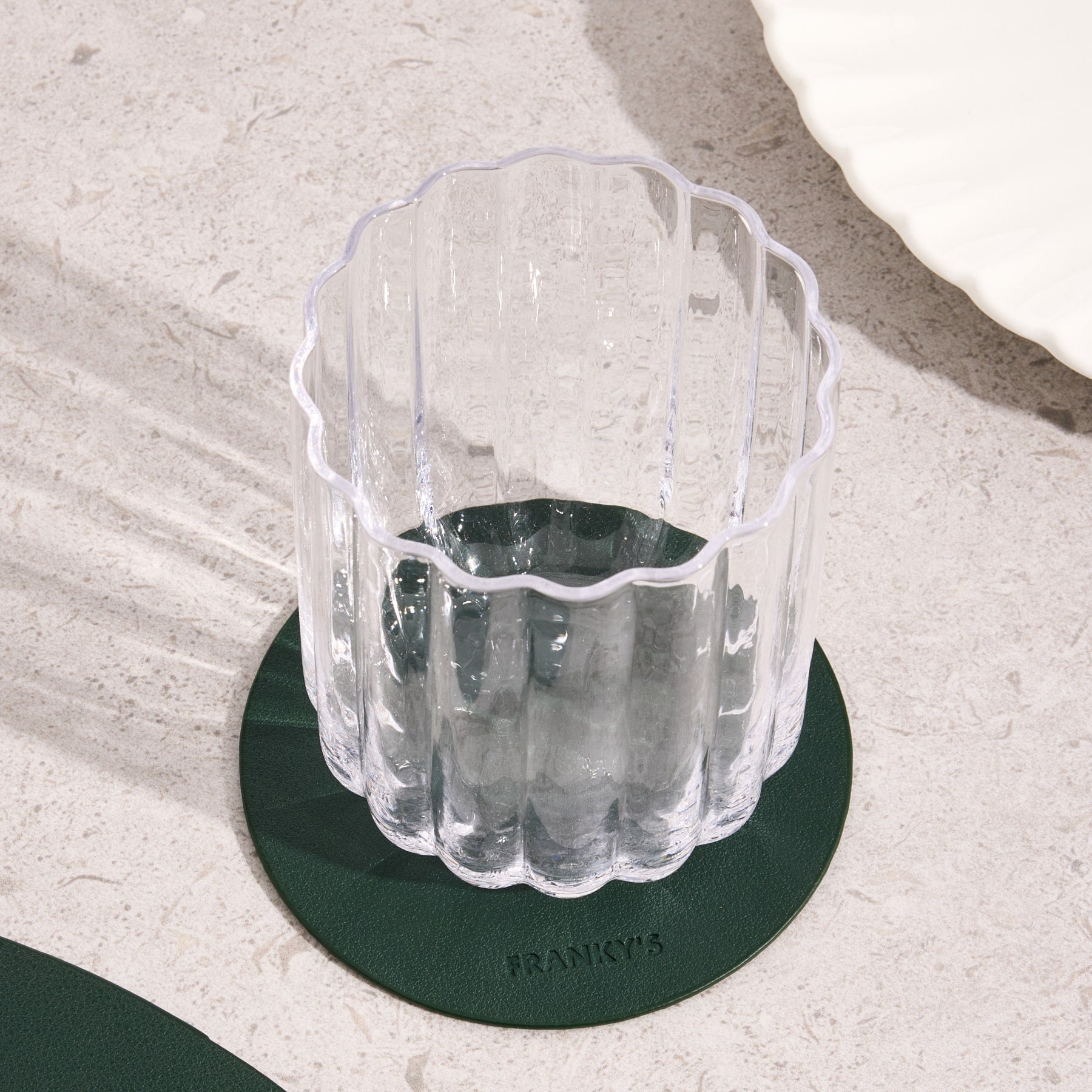 Peru Dark Green Round Coaster - Buy Coasters Online at FRANKY'S