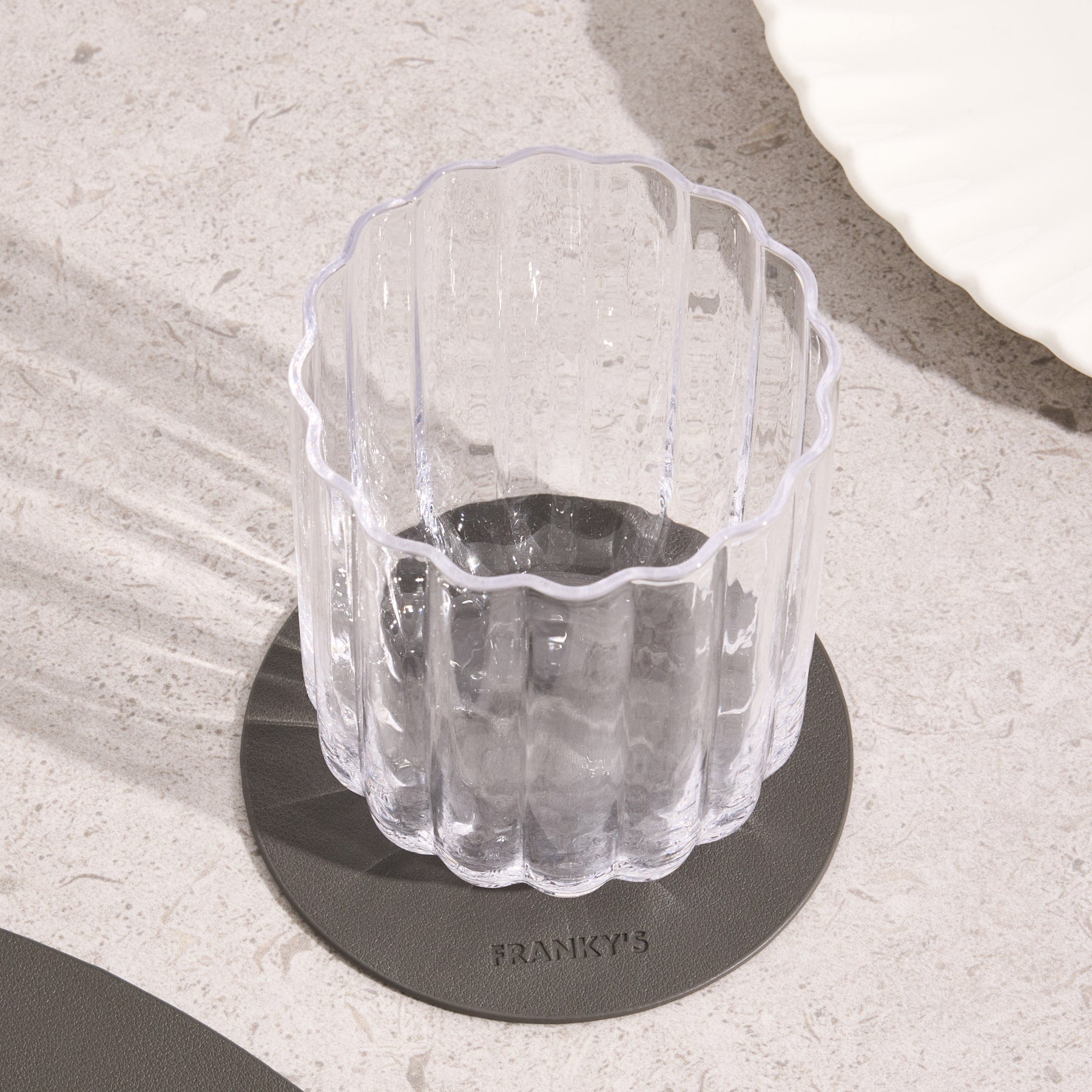 Peru Dark Grey Round Coaster - Buy Coasters Online at FRANKY'S