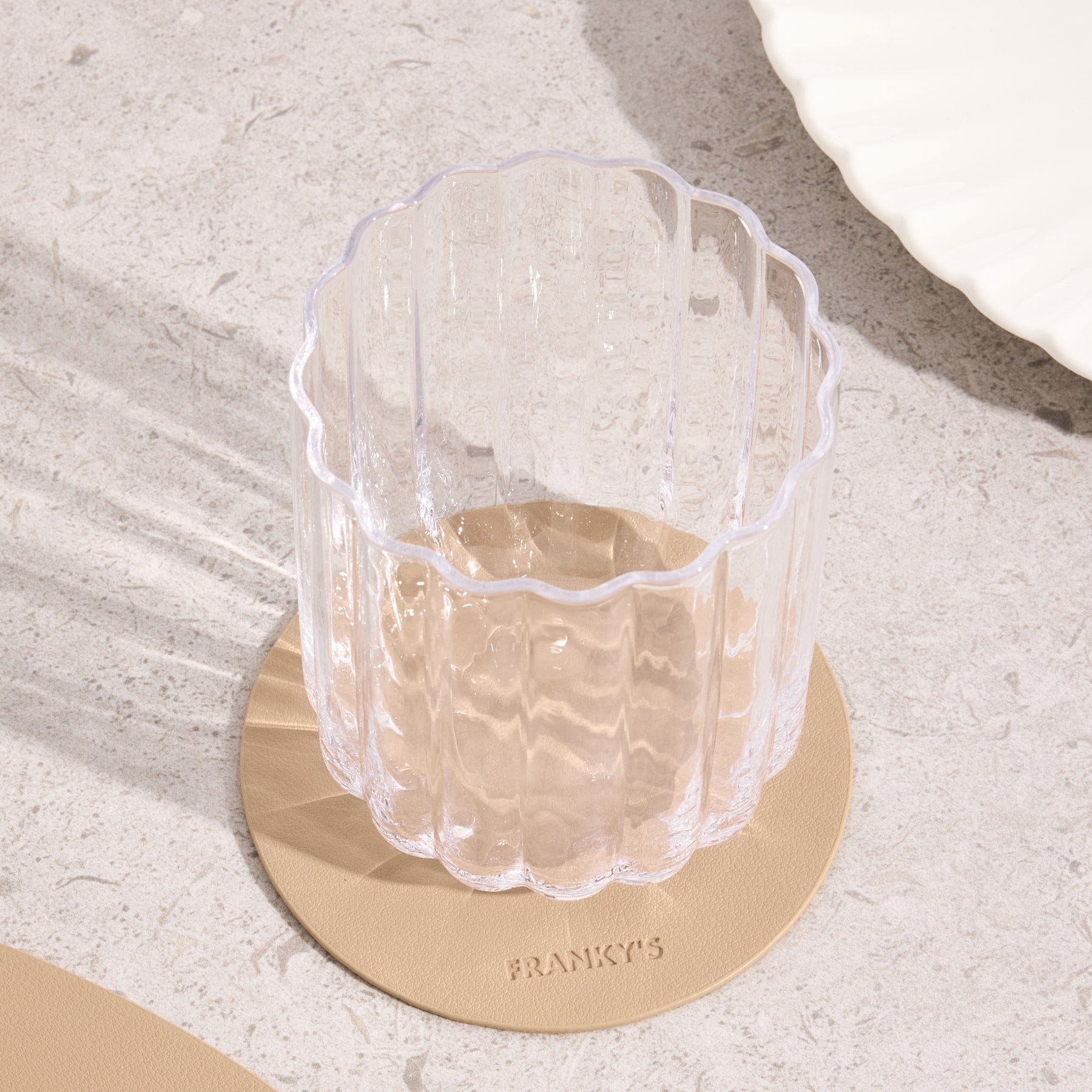 Peru Round Coaster in Nude - Buy Coasters Online at FRANKY'S