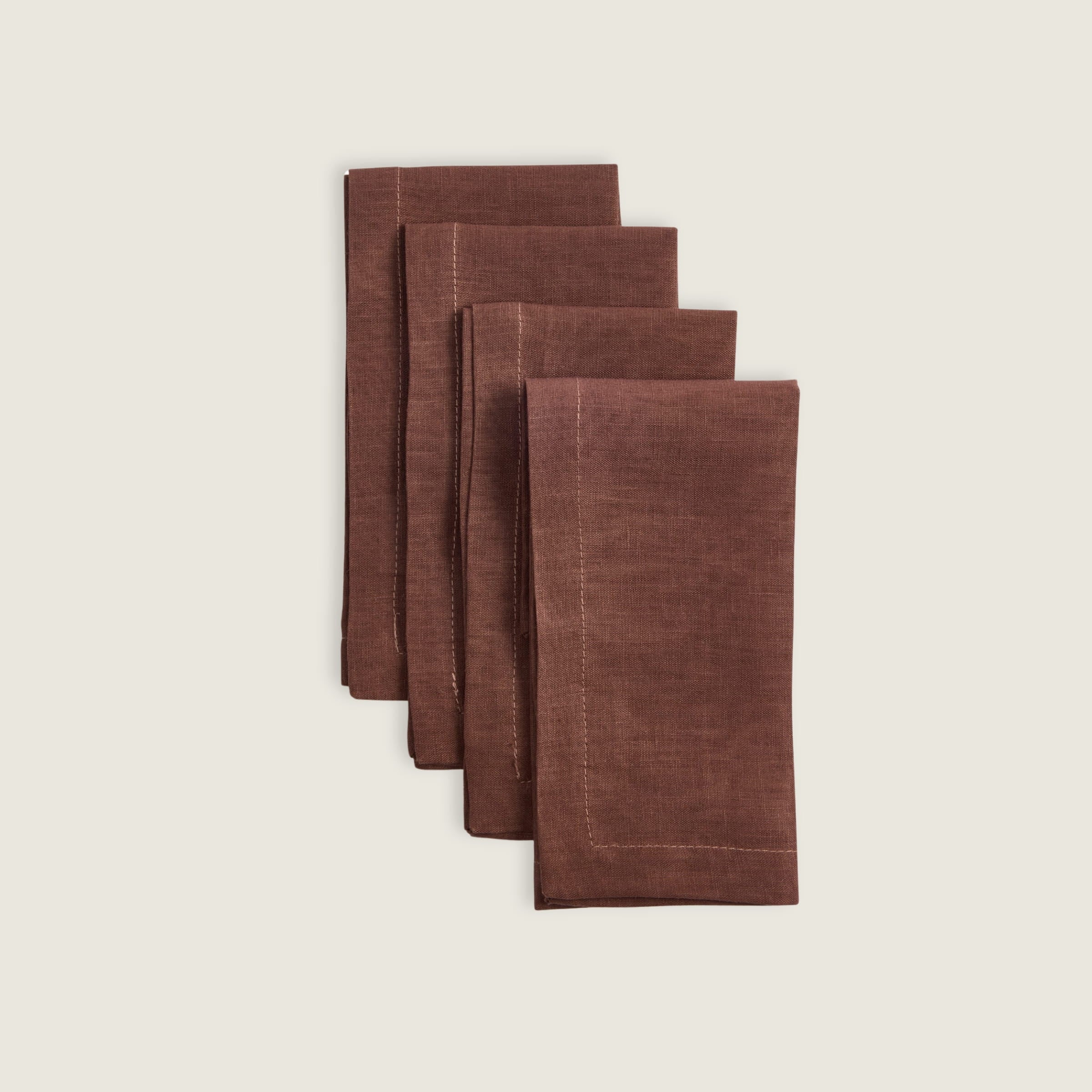 Prado Linen Napkins (Set of 4) Chocolate - Buy Napkins Online at FRANKY'S
