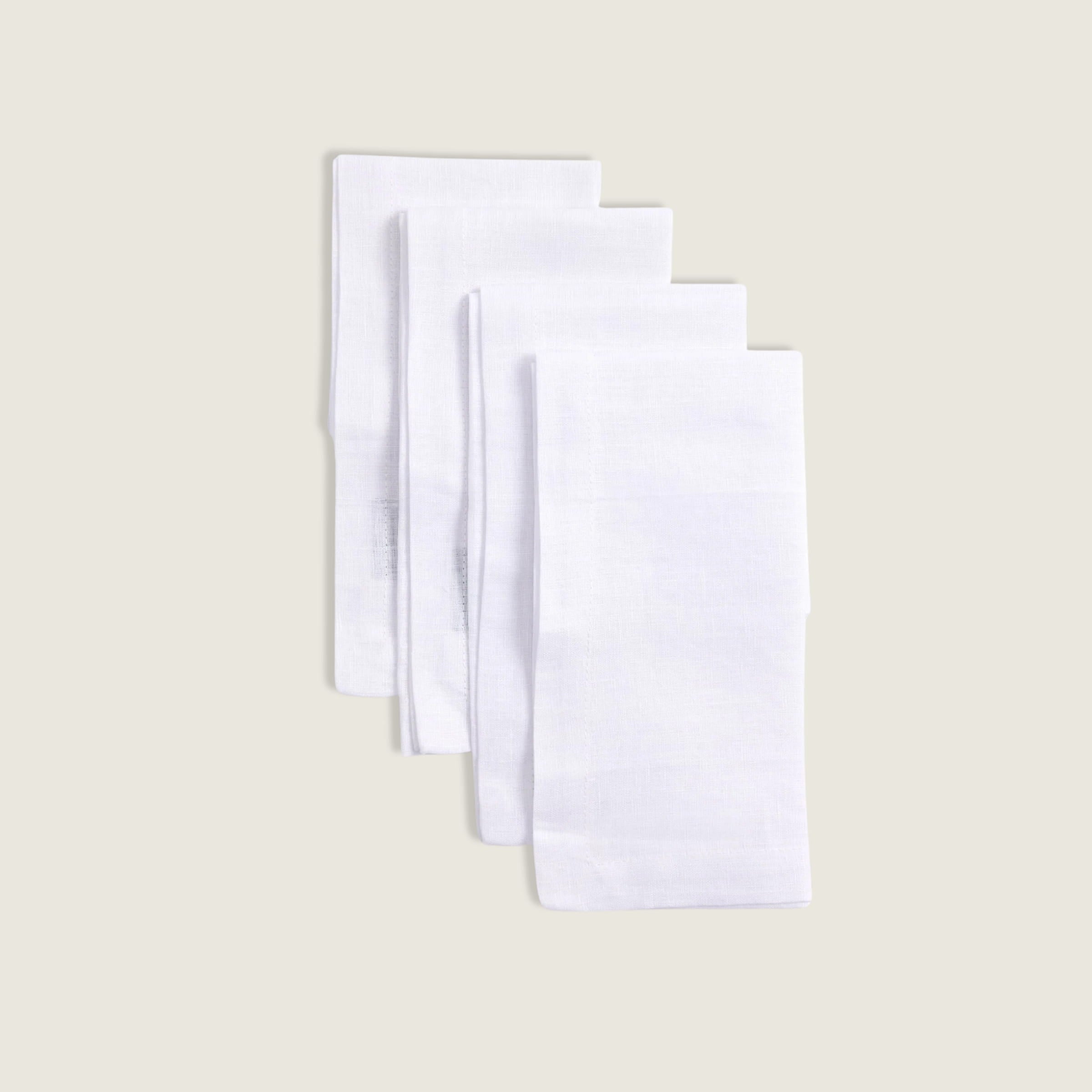 Prado Linen Napkins (Set of 4) White - Buy Napkins Online at FRANKY'S