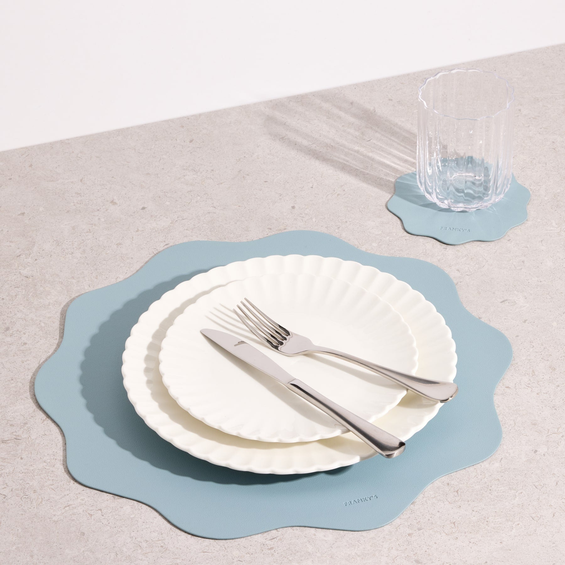 Seville Light Blue Placemat - Buy Placemats Online at FRANKY'S