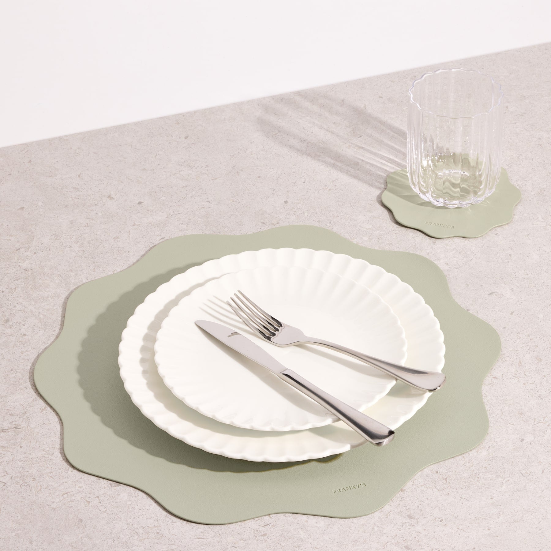 Seville Sage Green Placemat - Buy Placemats Online at FRANKY'S