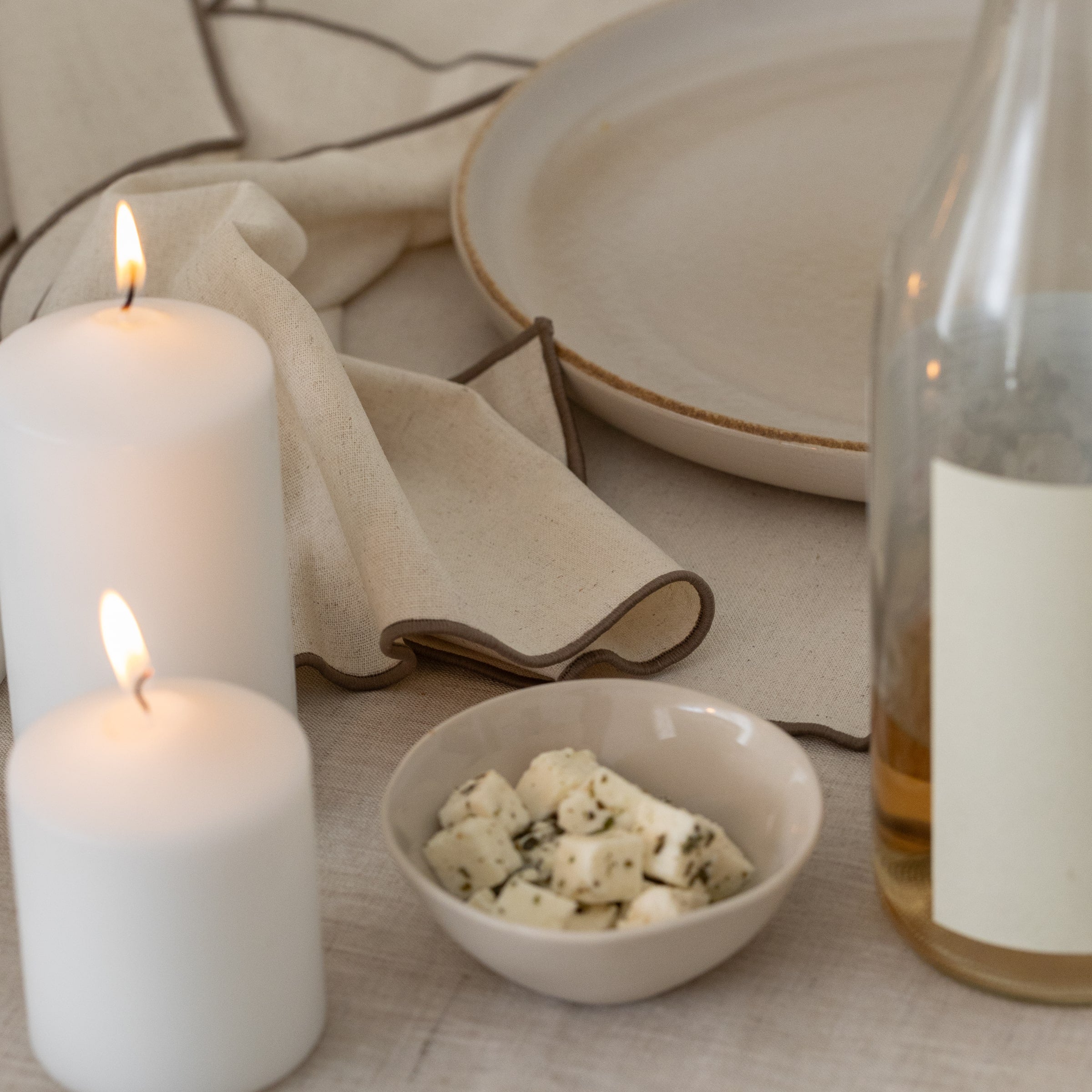 Valencia Napkins (Set of 4) Beige - Buy Napkins Online at FRANKY'S