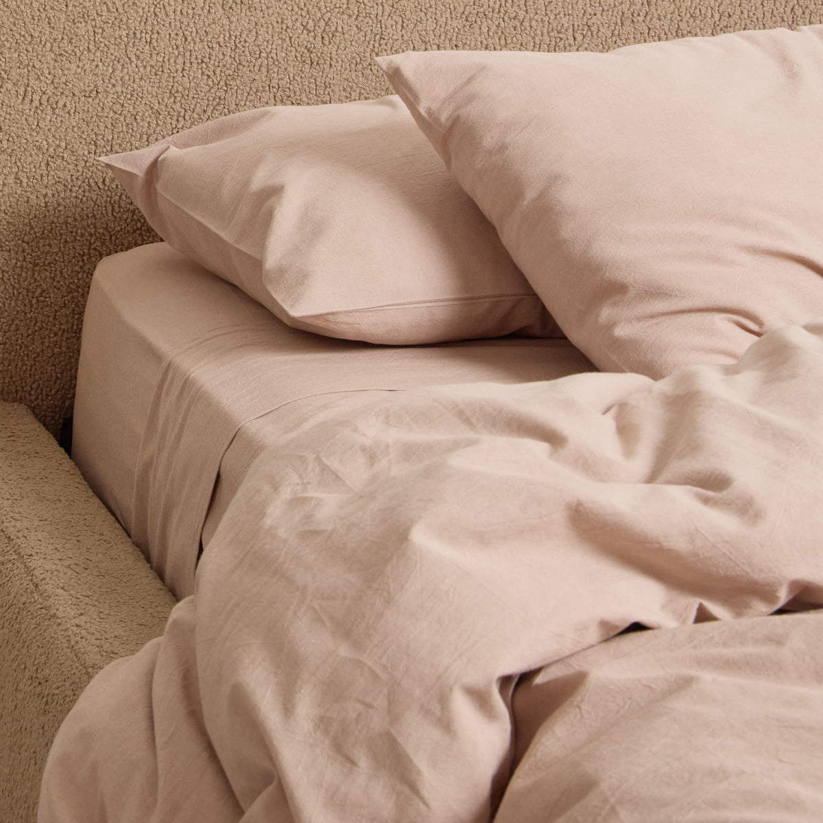 FRANKY'S Zurich Fitted Sheet in Oat, organic cotton