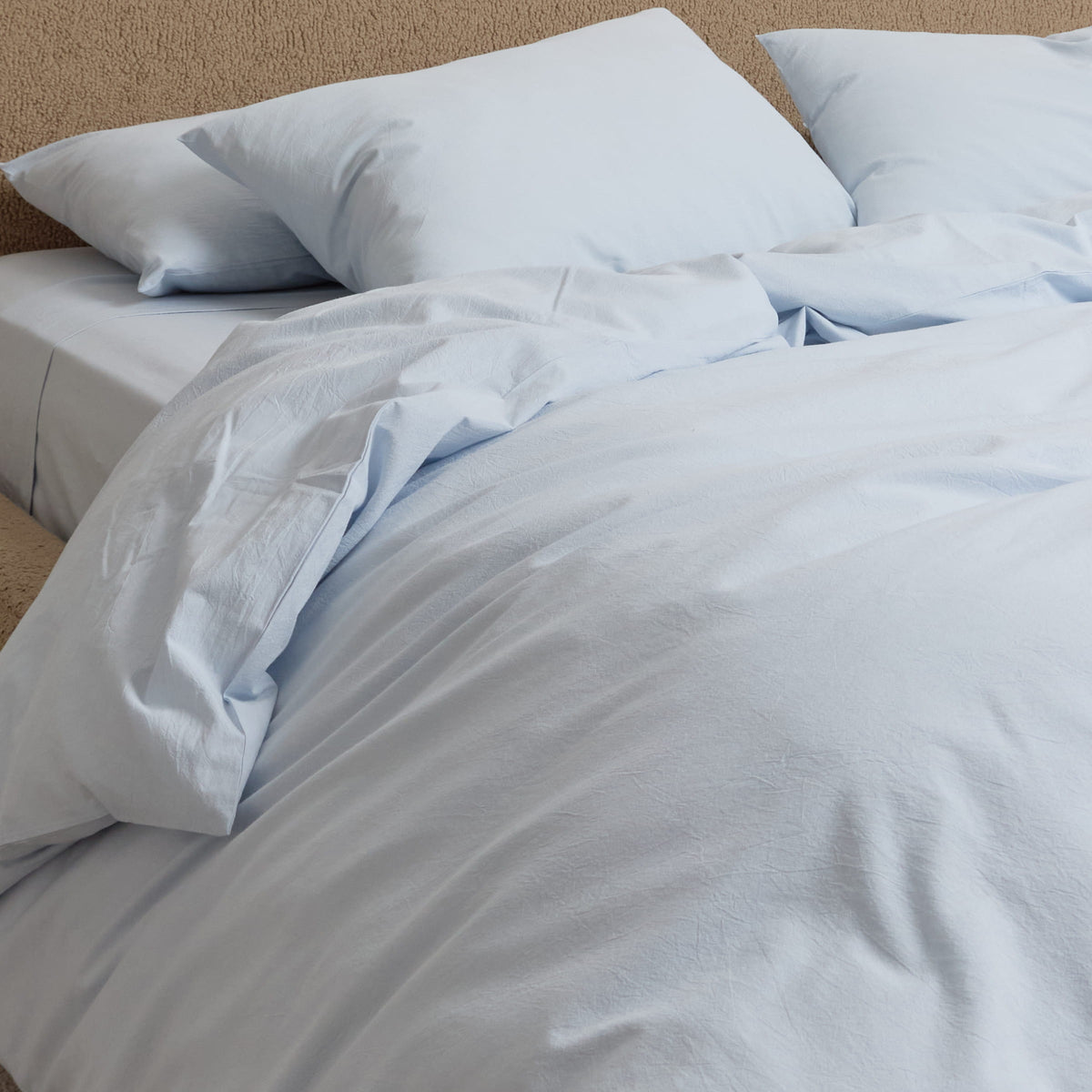 FRANKY'S Zurich Quilt Cover in Light Blue, organic cotton