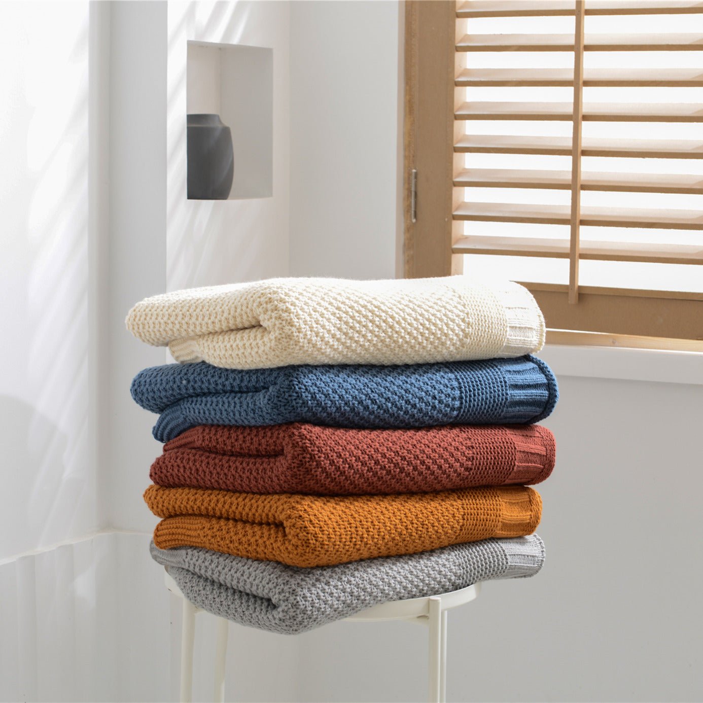 Byron Knitted Throw - Throw Blankets Online at FRANKY'S