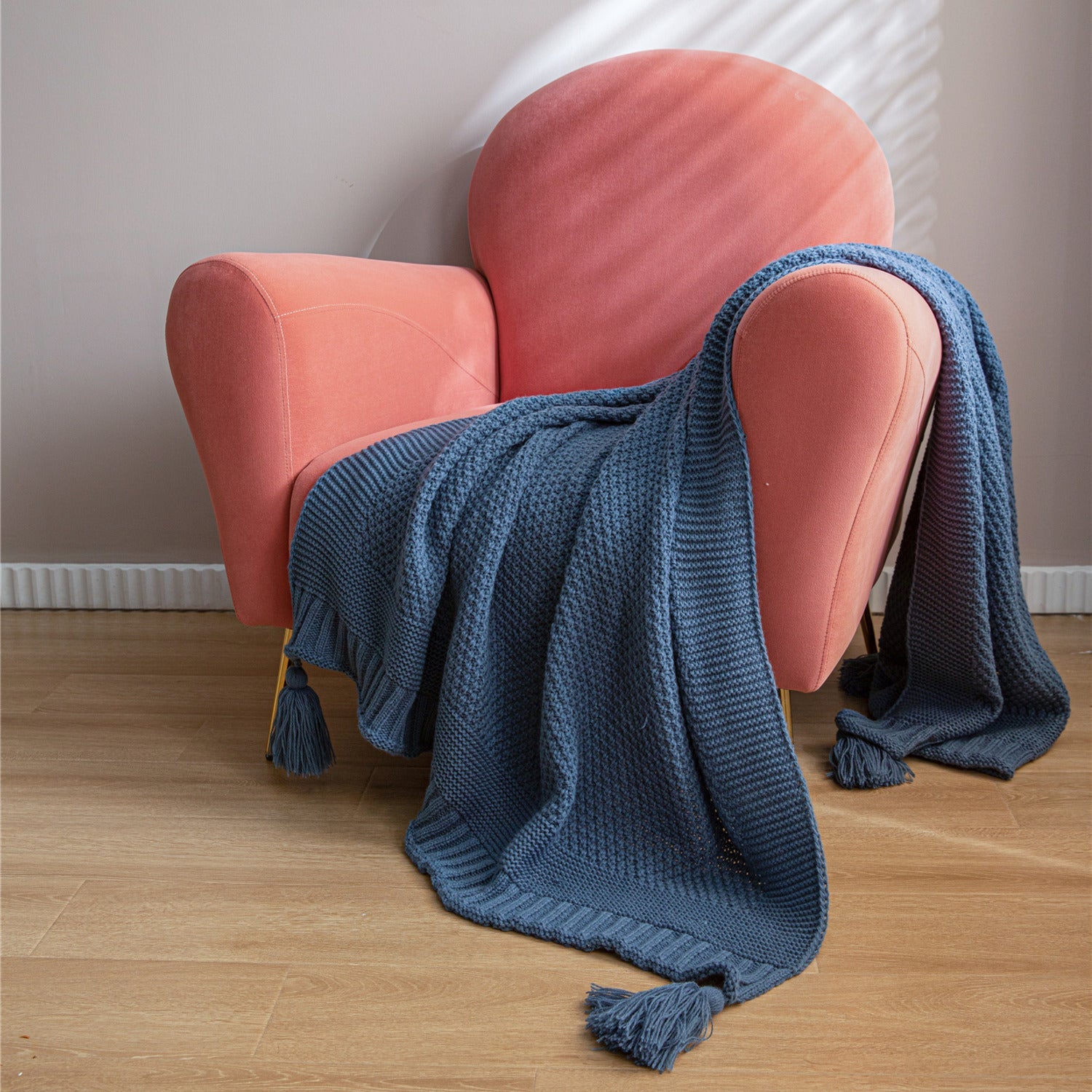 Byron Knitted Throw - Throw Blankets Online at FRANKY'S