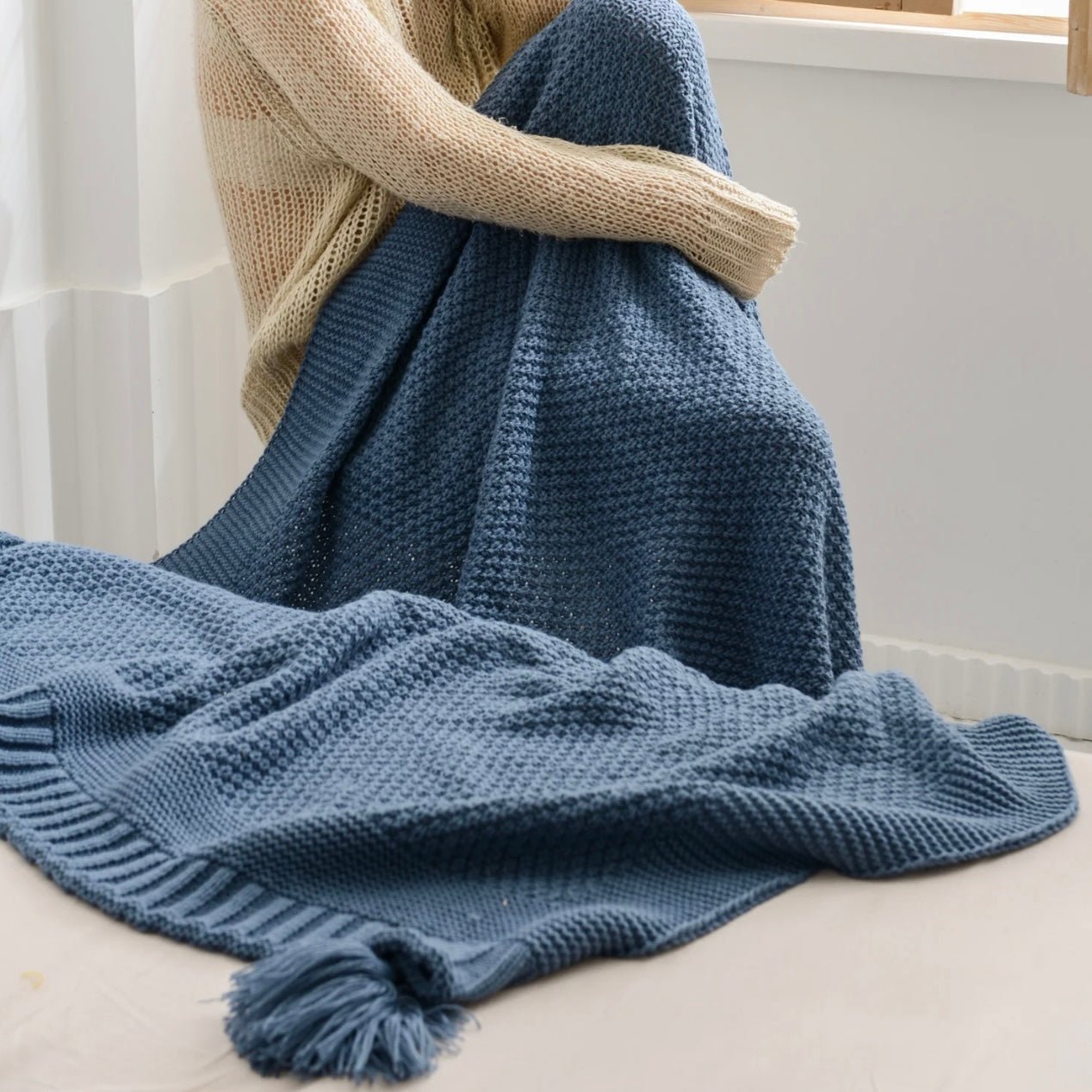Byron Knitted Throw - Throw Blankets Online at FRANKY'S