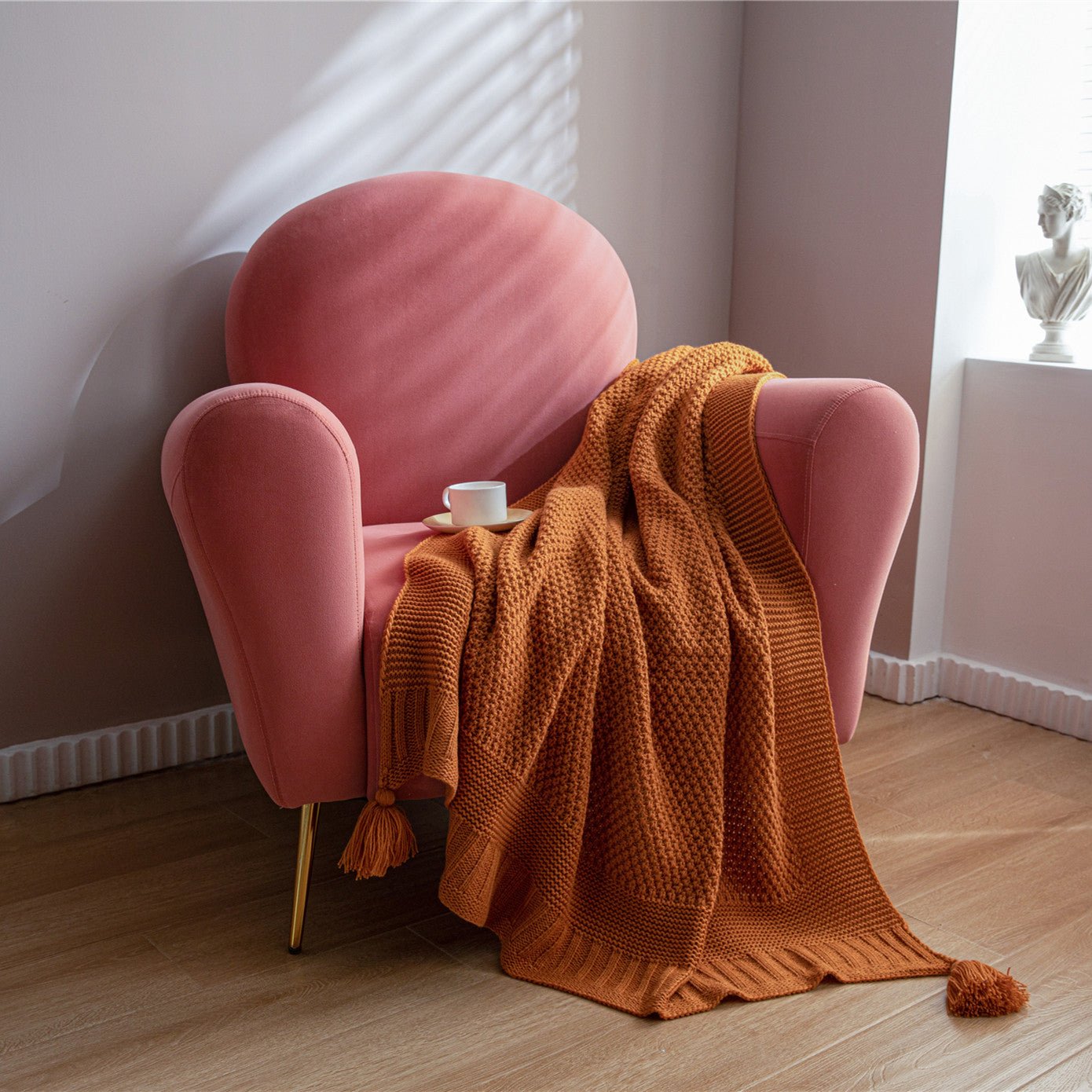 Byron Knitted Throw - Throw Blankets Online at FRANKY'S