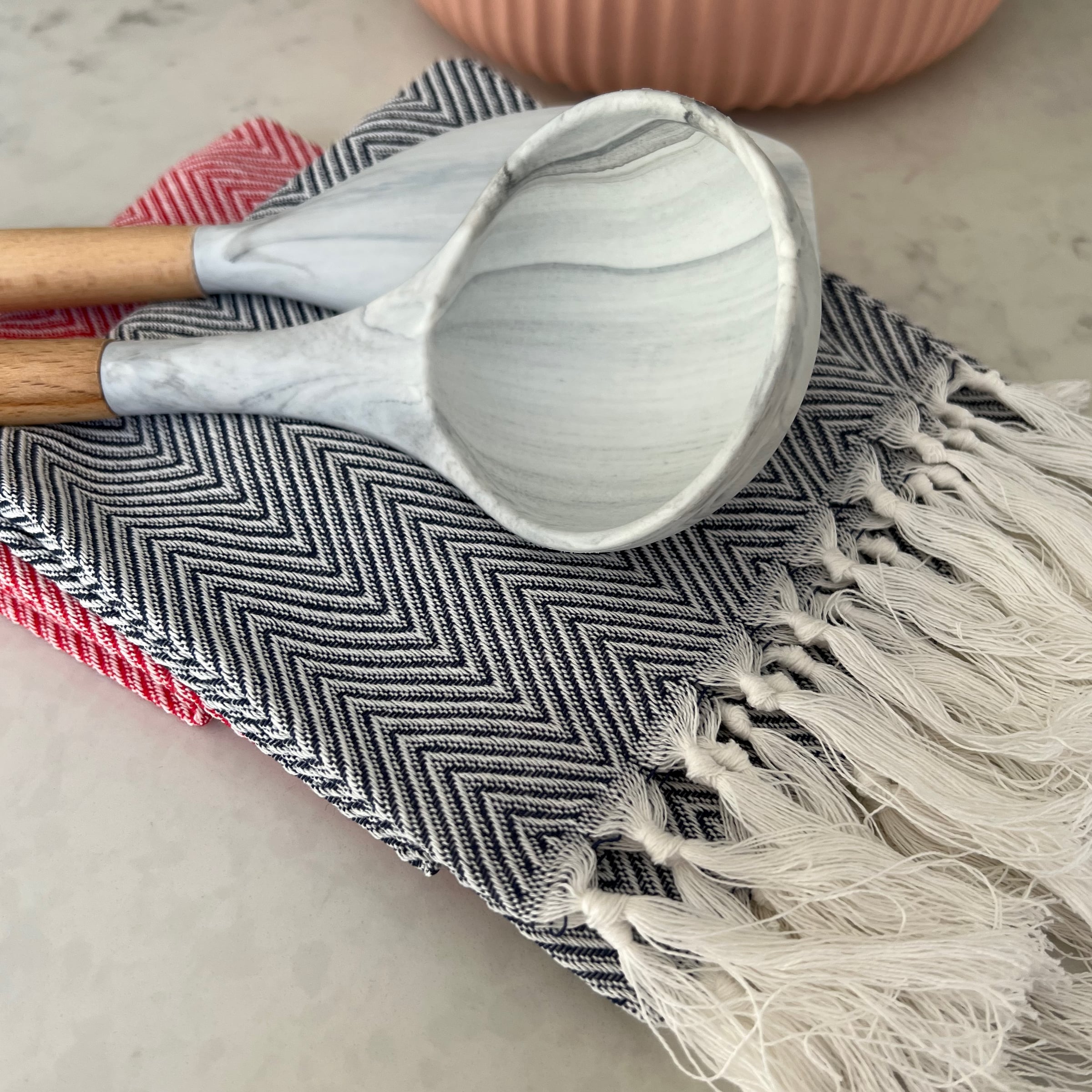 Cannes Tea Towel - Red - Buy Kitchen Towels Online at FRANKY'S