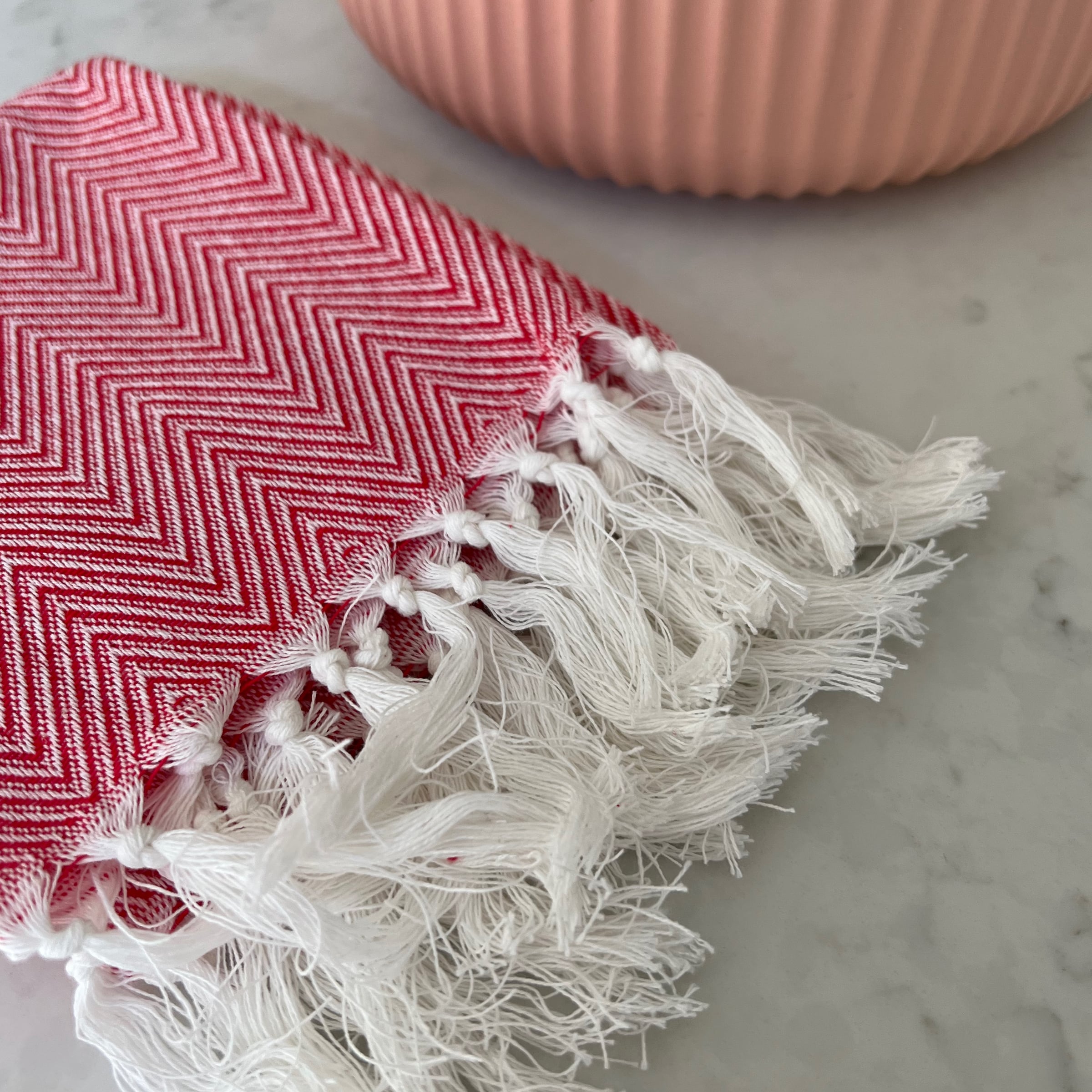 Cannes Tea Towel - Red - Buy Kitchen Towels Online at FRANKY'S