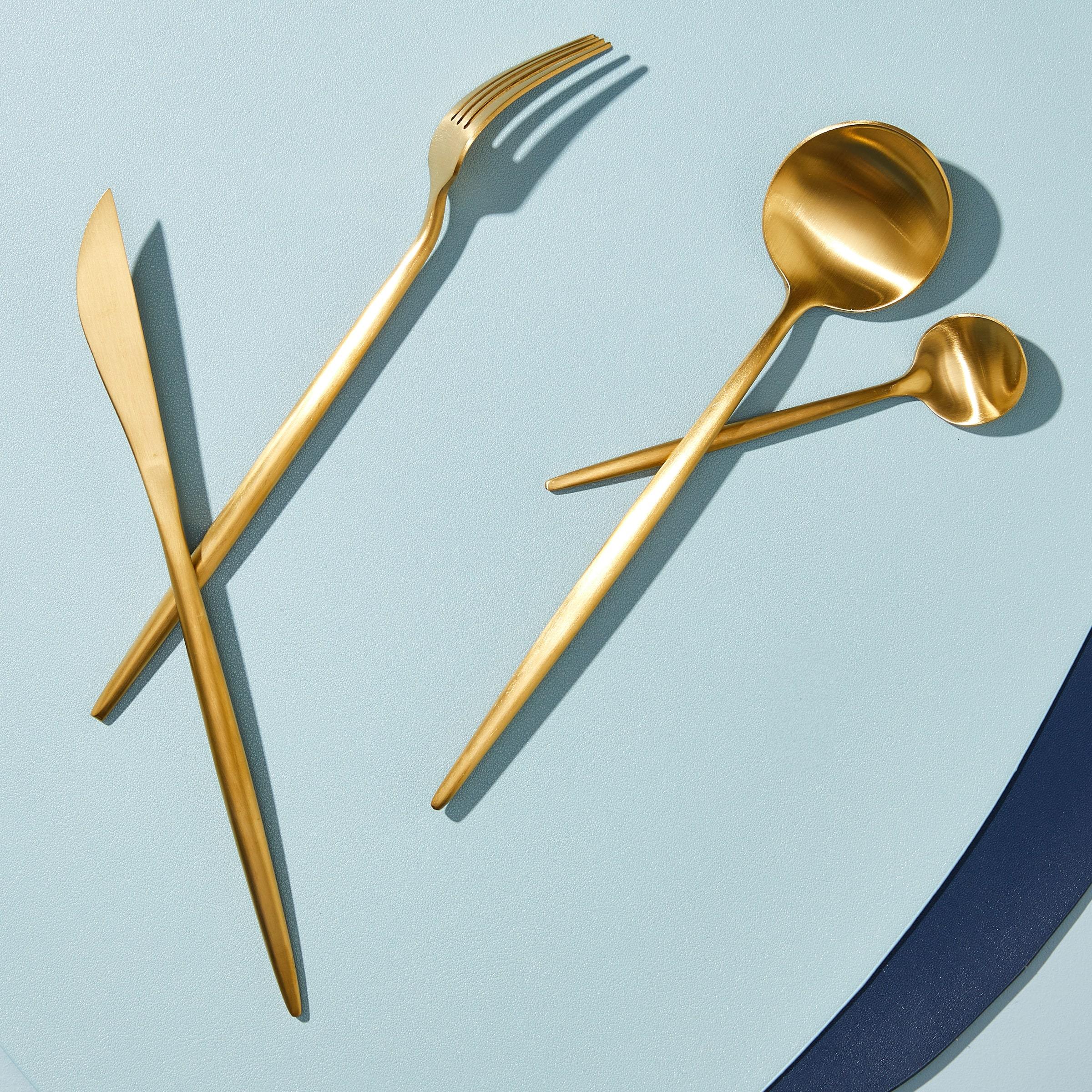 Peru Gold Cutlery Set - Buy Cutlery Sets Online at FRANKY'S