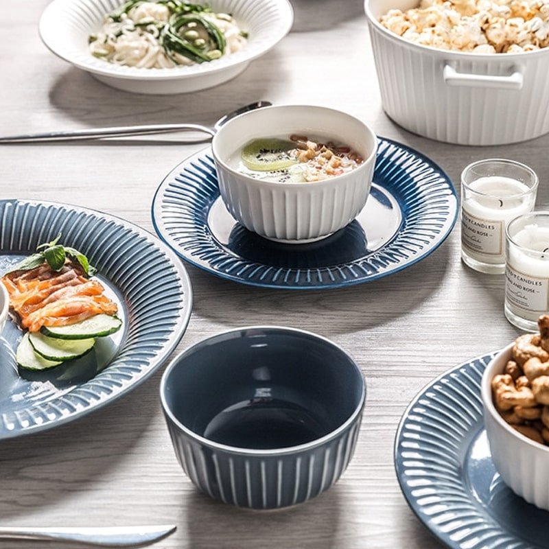 Sanda Dinner Bowl - Blue Grey - Buy Bowls Online at FRANKY'S