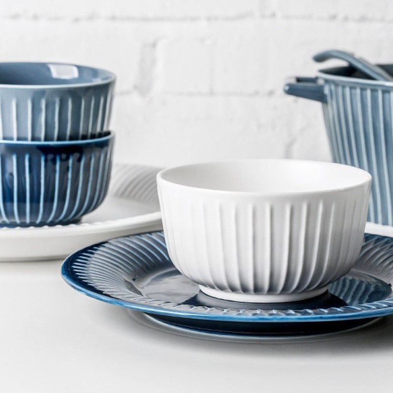 Sanda Dinner Bowl - Blue Grey - Buy Bowls Online at FRANKY'S