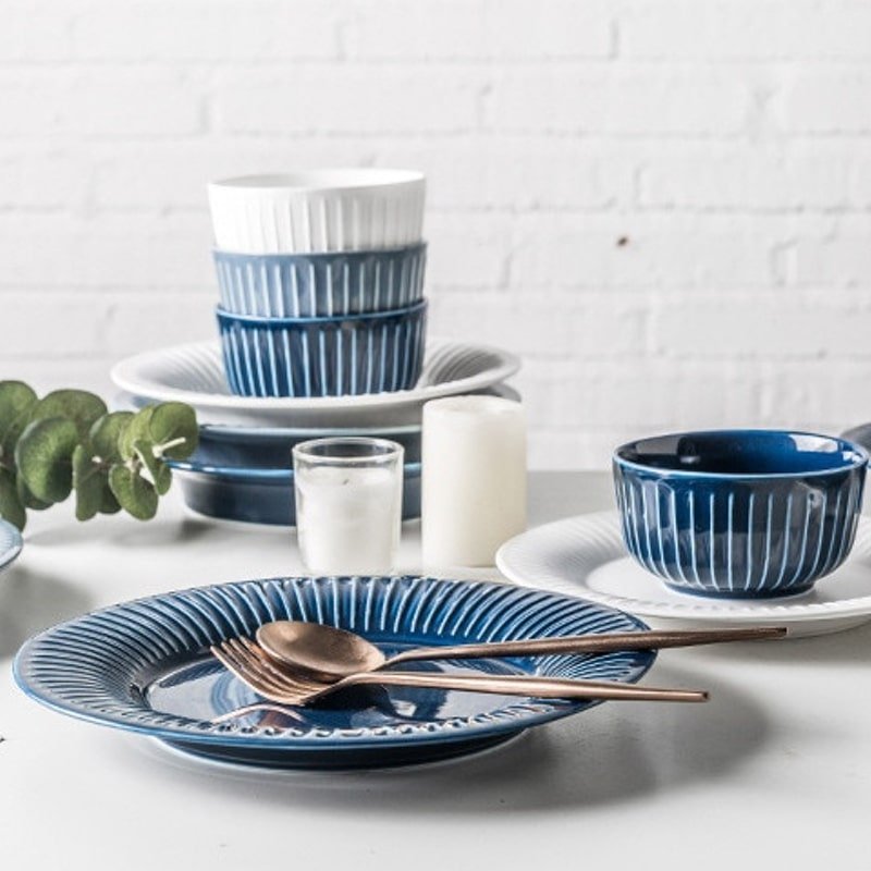 Sanda Dinner Bowl - Blue Grey - Buy Bowls Online at FRANKY'S