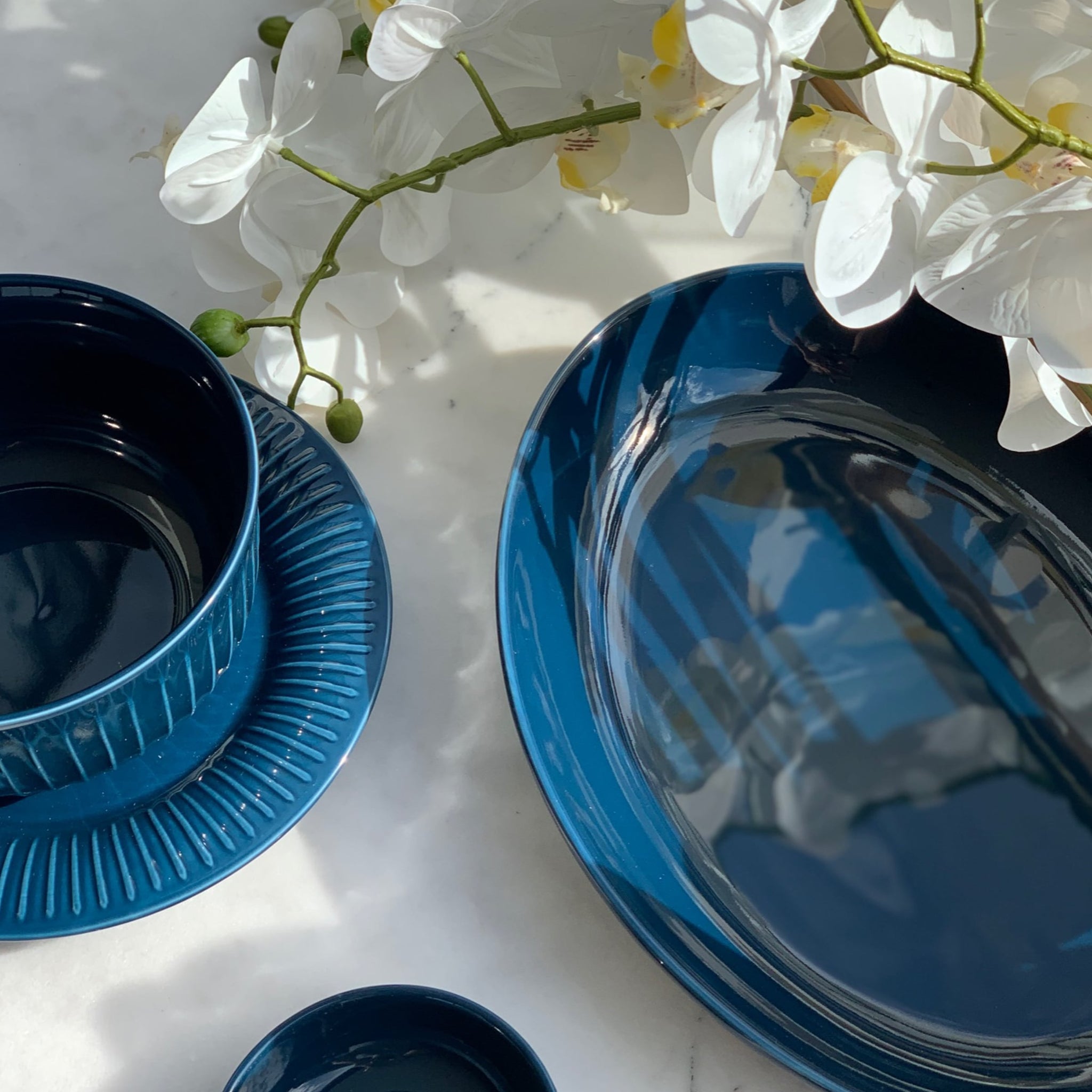 Sanda Serving Bowl Blue Buy Bowls Online FRANKY'S
