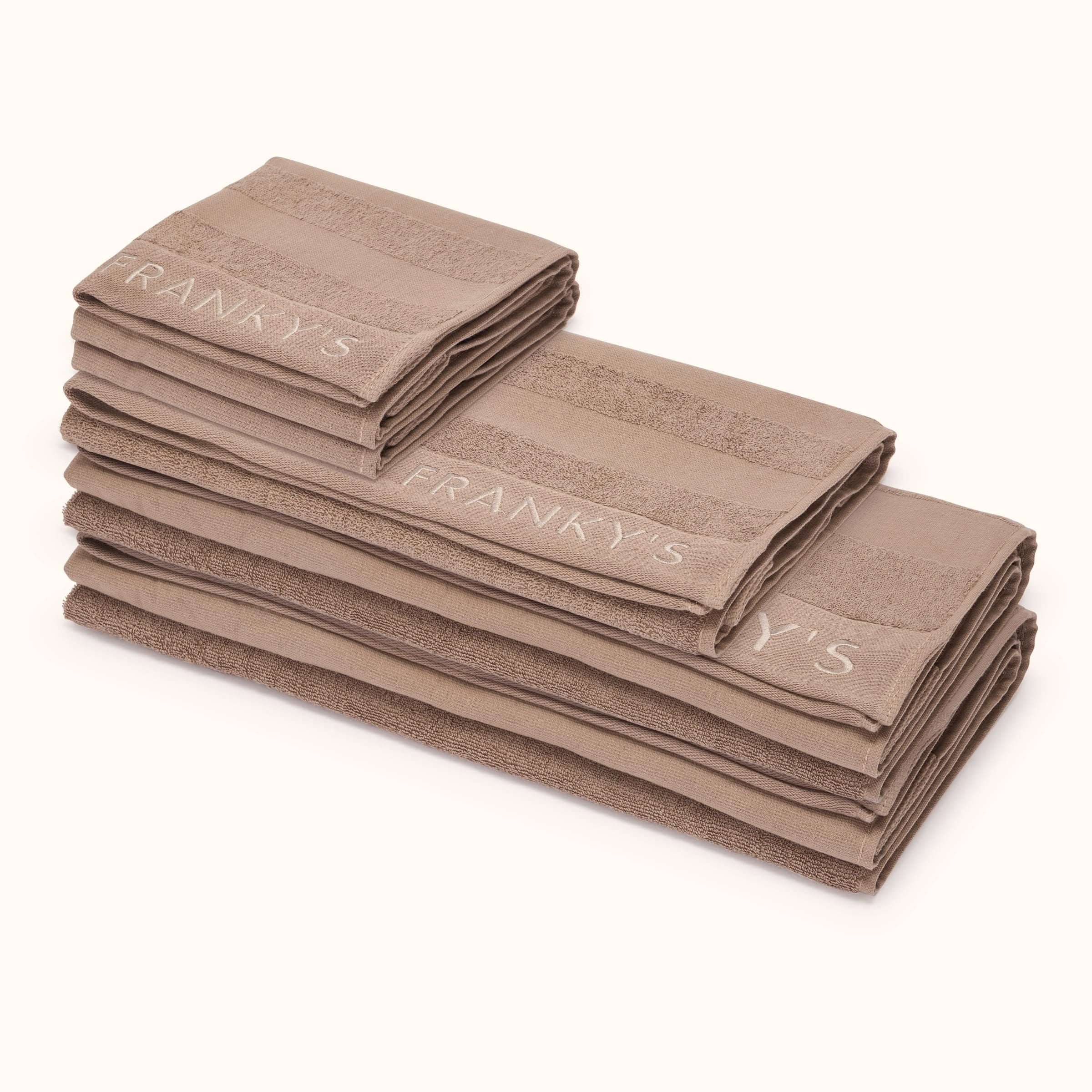 Linea Bath Sheet Set (Pack of 5) - Taupe