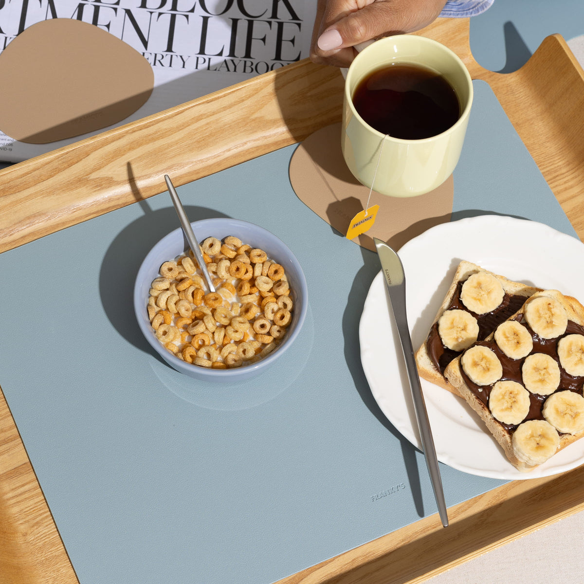 Norway Rectangle Placemat in Light Blue - Buy Placemats at FRANKY'S