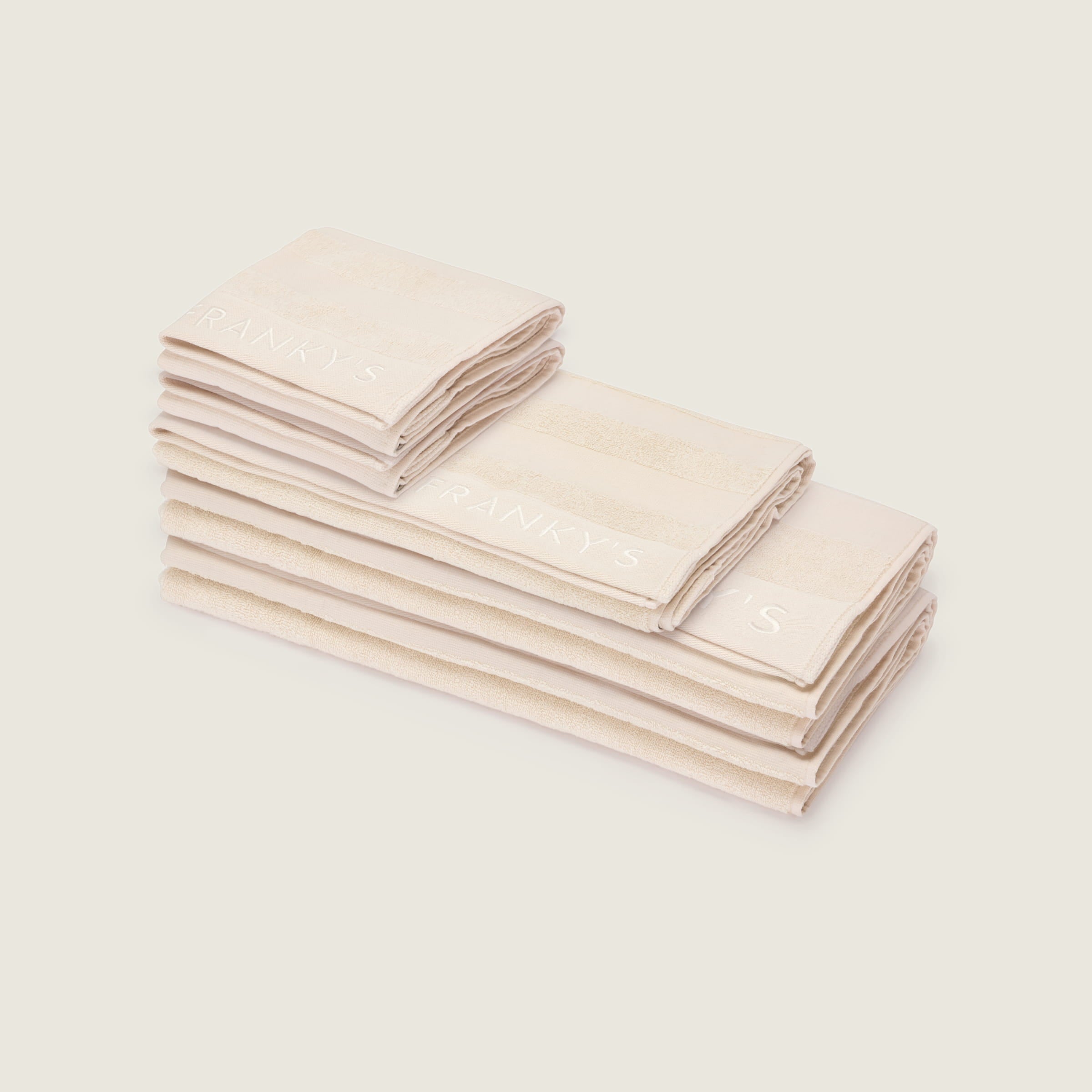 Linea Bath Sheet Set (Pack of 5) - Beige - Buy Bath Sheets Online at FRANKY'S