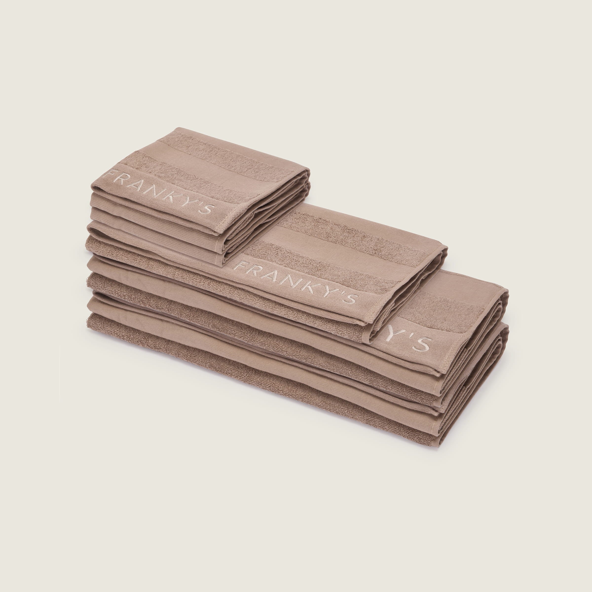 Linea Bath Sheet Set (Pack of 5) - Taupe - Buy Bath Sheets Online at FRANKY'S